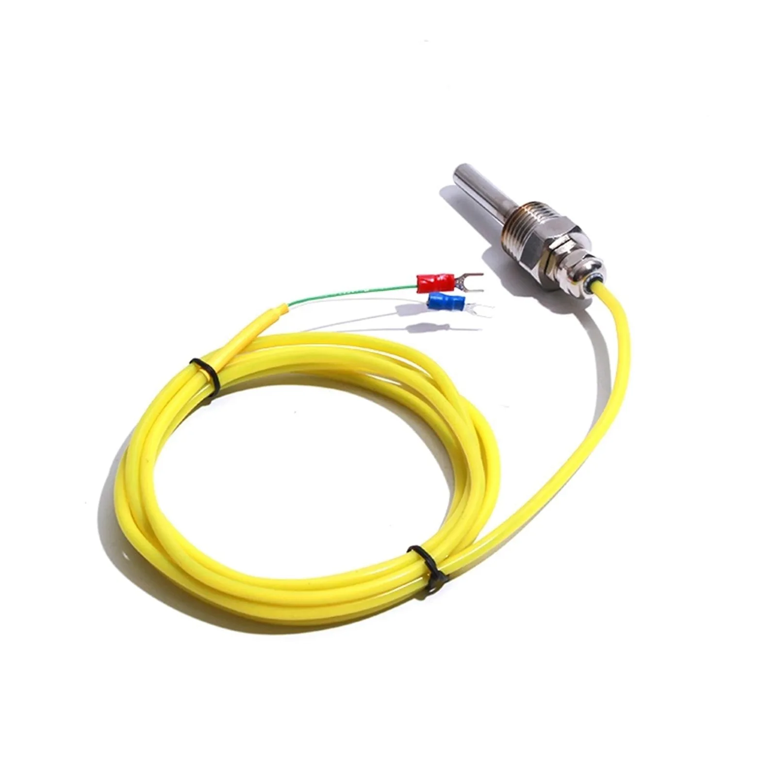 Cable 1-5M Sensor de temperatura tipo K Sonda roscada de acero inoxidable Diámetro del tubo termopar. * L 5mm * 30mm(Wire Lenth 5M)