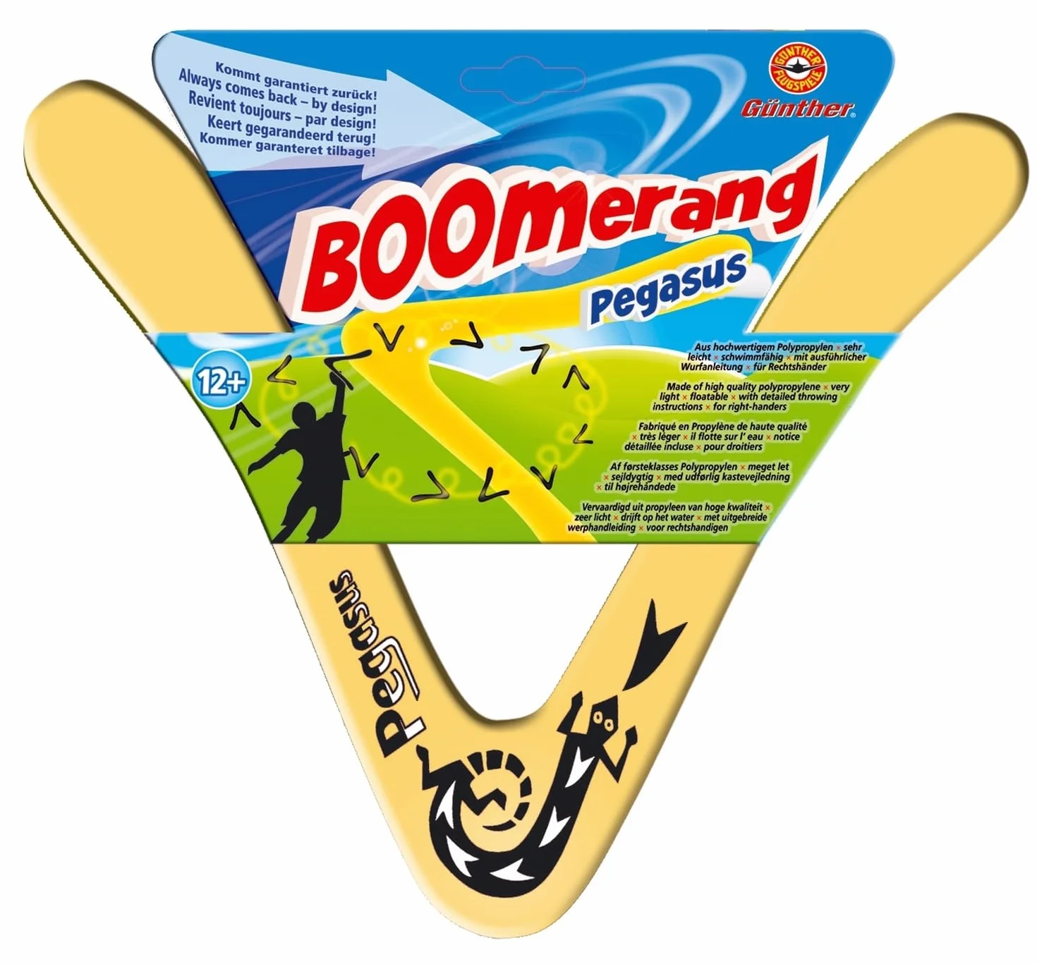 Paul Günther Boomerang Pegasus B 25 cm Polipropileno irrompible 18-20 m