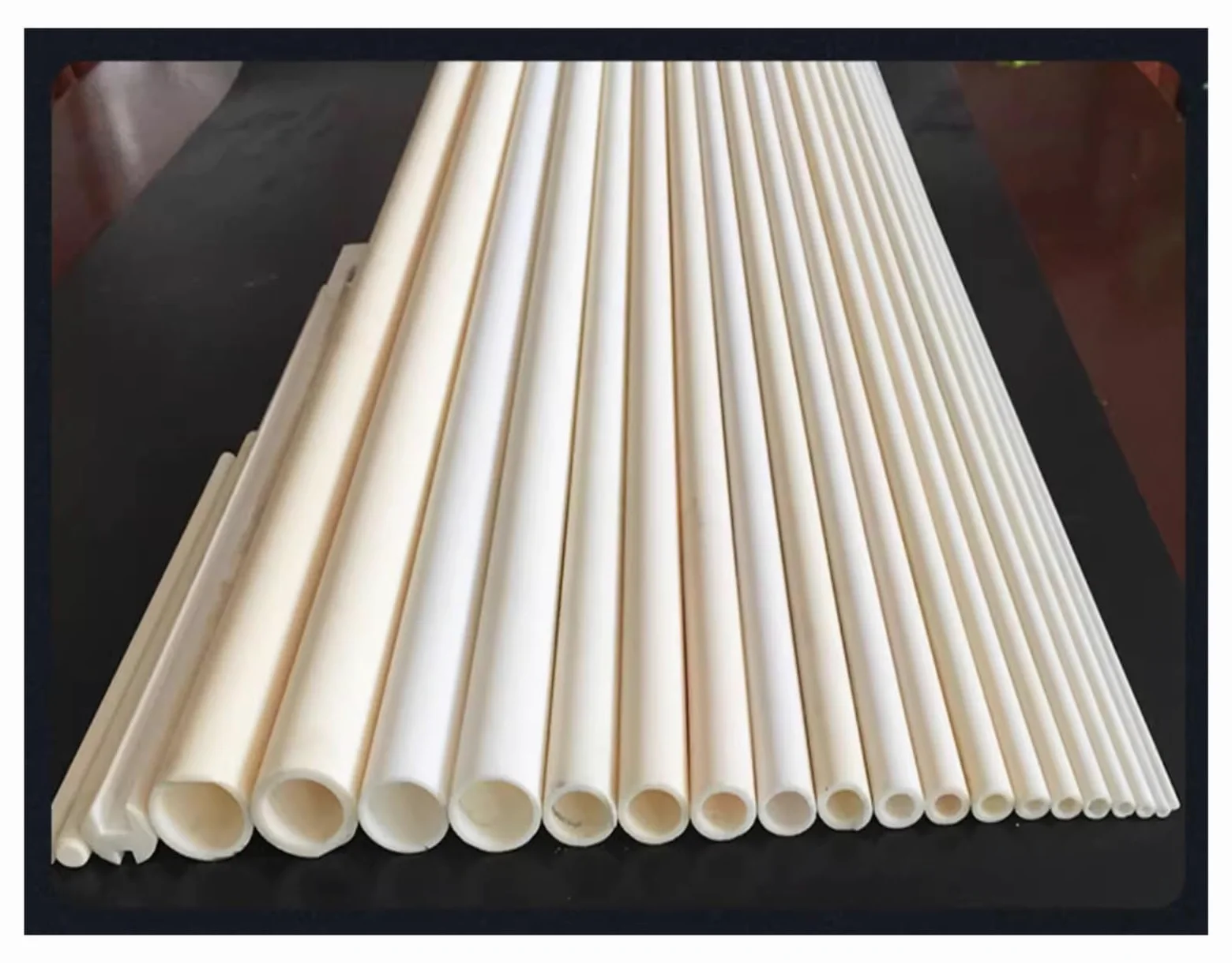 1 tubo de cerámica de desgaste de alta temperatura, diámetro interior hueco de 3,5 a 35 mm, tubo de combustión aislante de 200 mm de longitud (6 mm de diámetro interior x 10 mm de diámetro exterior)