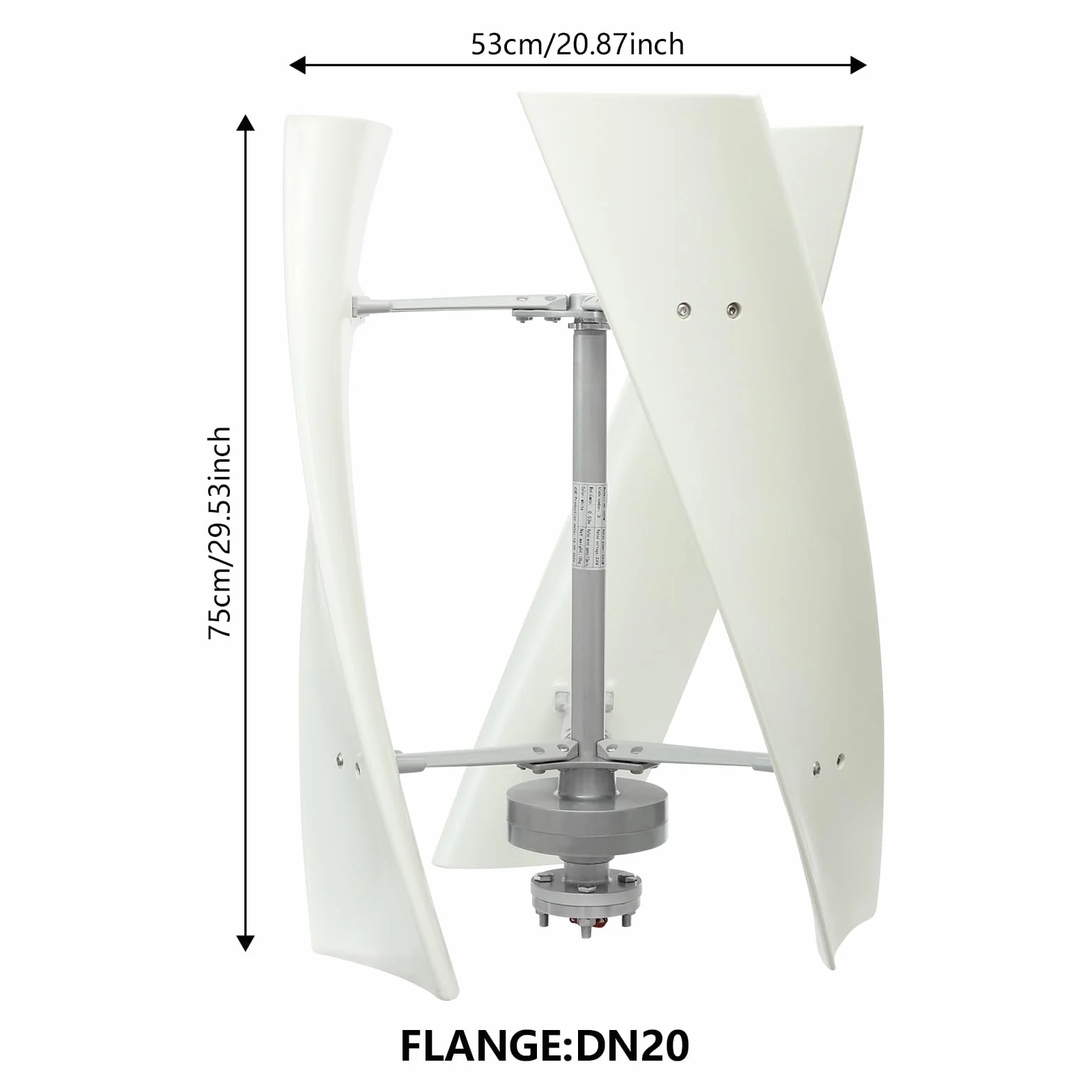 Kit de generador de turbina eólica,Generador de turbina eólica vertical,Generador de imán permanente,Potencia 100 W,Baja velocidad del viento de arranque