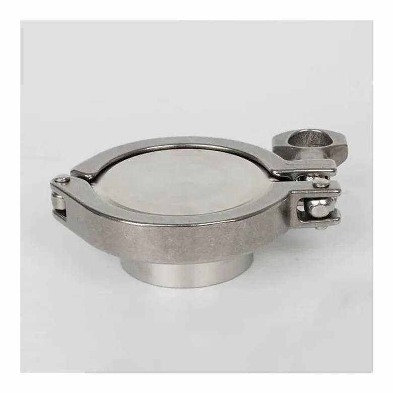 304 Stainless Steel Pipe Fitting Connector Adapter Coupling Set Weld Ferrule + Tri Clamp + Silicon Gasket + End Cap AUOQKQUT(102mm Ferrule 119mm)
