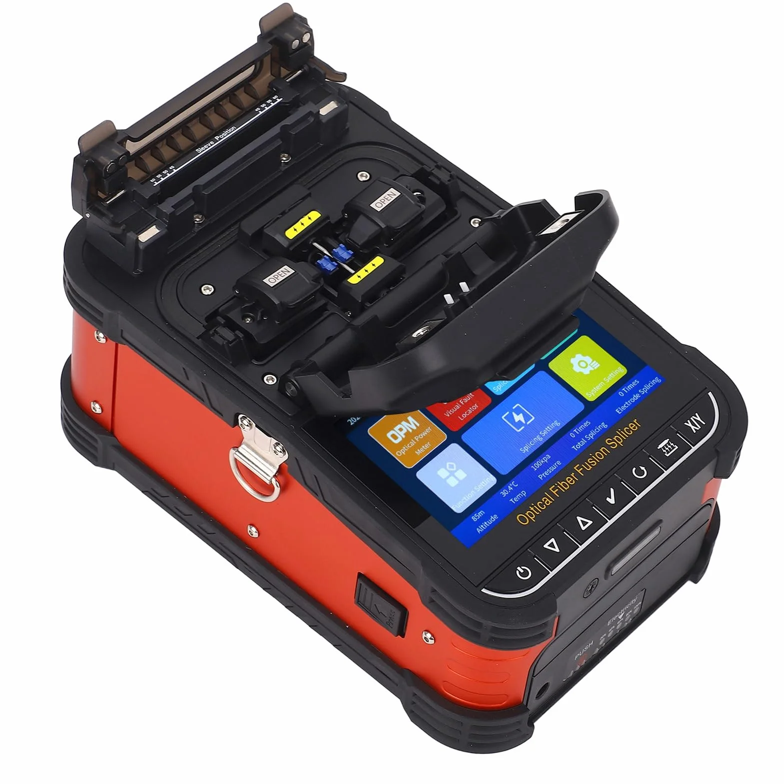 Spacter Fusionadora de Fibra Óptica 5.0 Pulgadas Pantalla Táctil SM MM DS NZDS AC100-240V