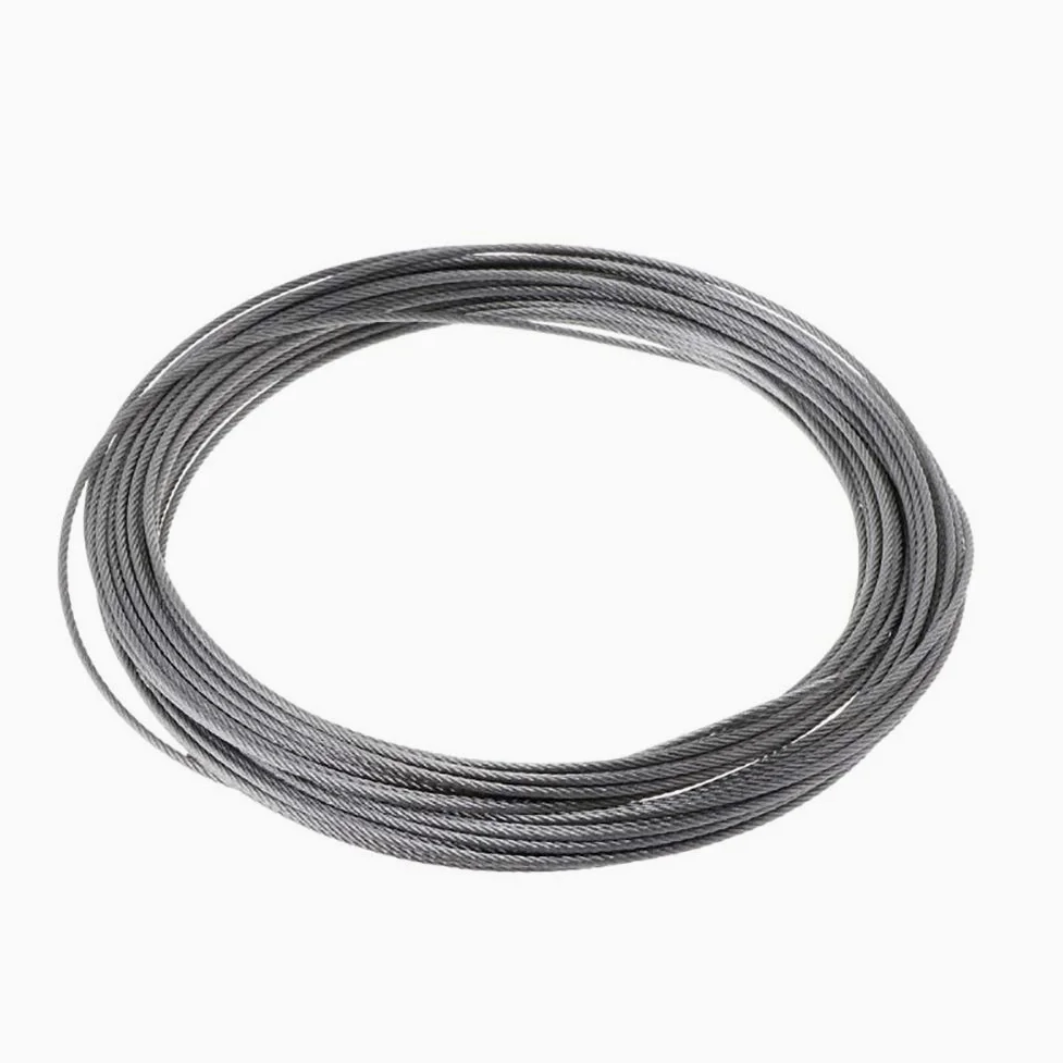 Cuerda de Alambre de Acero Inoxidable de 7 x 7 Hilos Core Aircraft Cable, Diameter2.5mm Long:50M/164ft