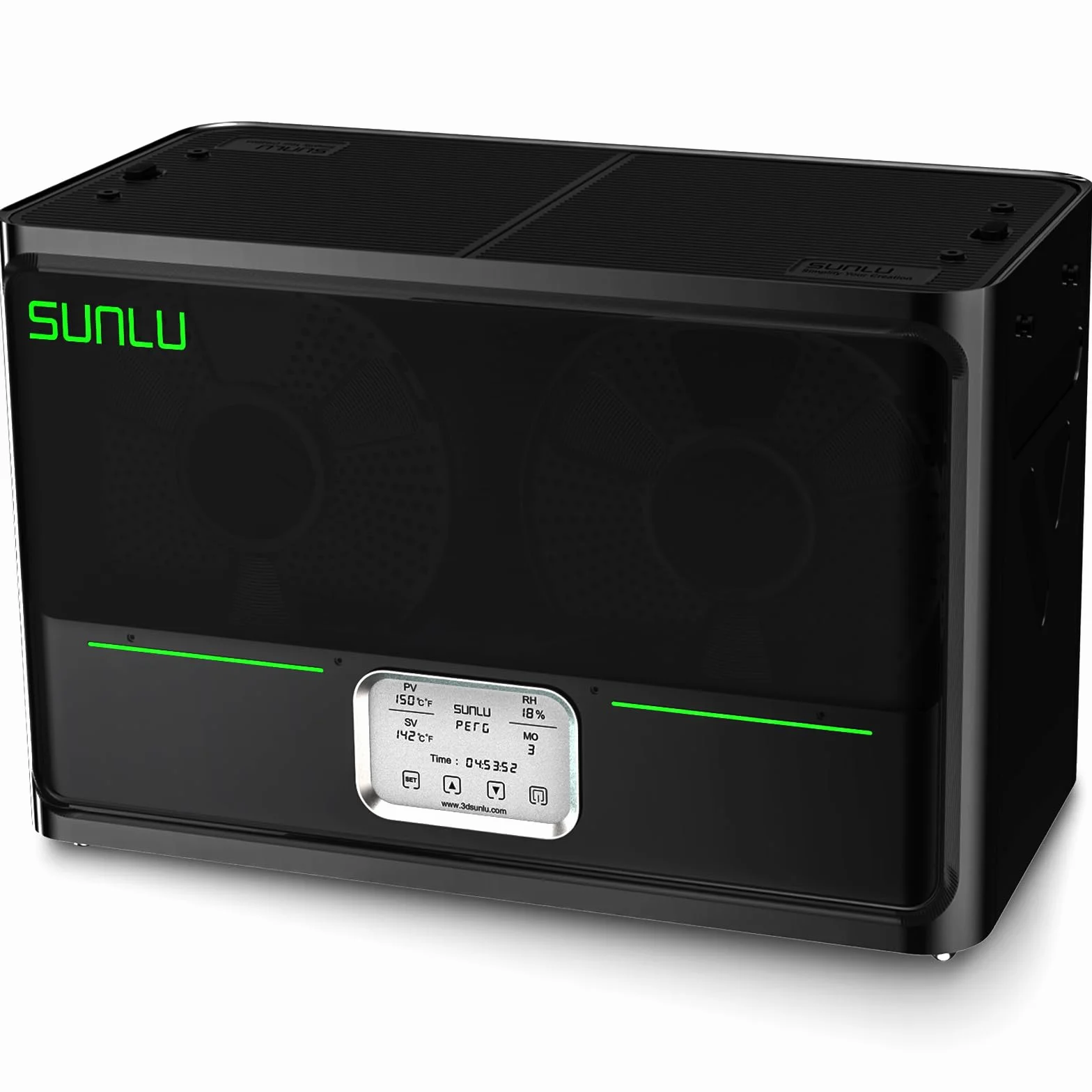 Oficial S4 Caja Secadora de Filamento, Deshidratador de filamento de 4 carretes mMejorado con Equilibrio de Temperatura, Control Automático de Humedad, para 3D Fliamento PLA TPU PETG ABS Nylon