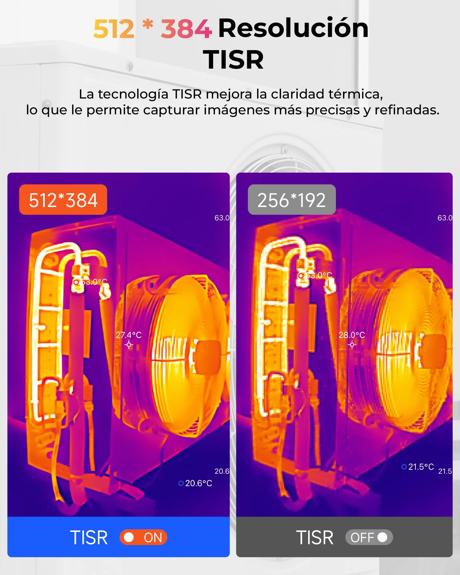 TOPDON TS001 Cámara Térmica para Android, Lente Ajustable de 9mm, Rango de Observación 0.1 a 500M, Alta Resolución 512 x 384 IR, 25Hz, Cámara Termográfica de Enfoque Manual para Placas PCB, Exterior