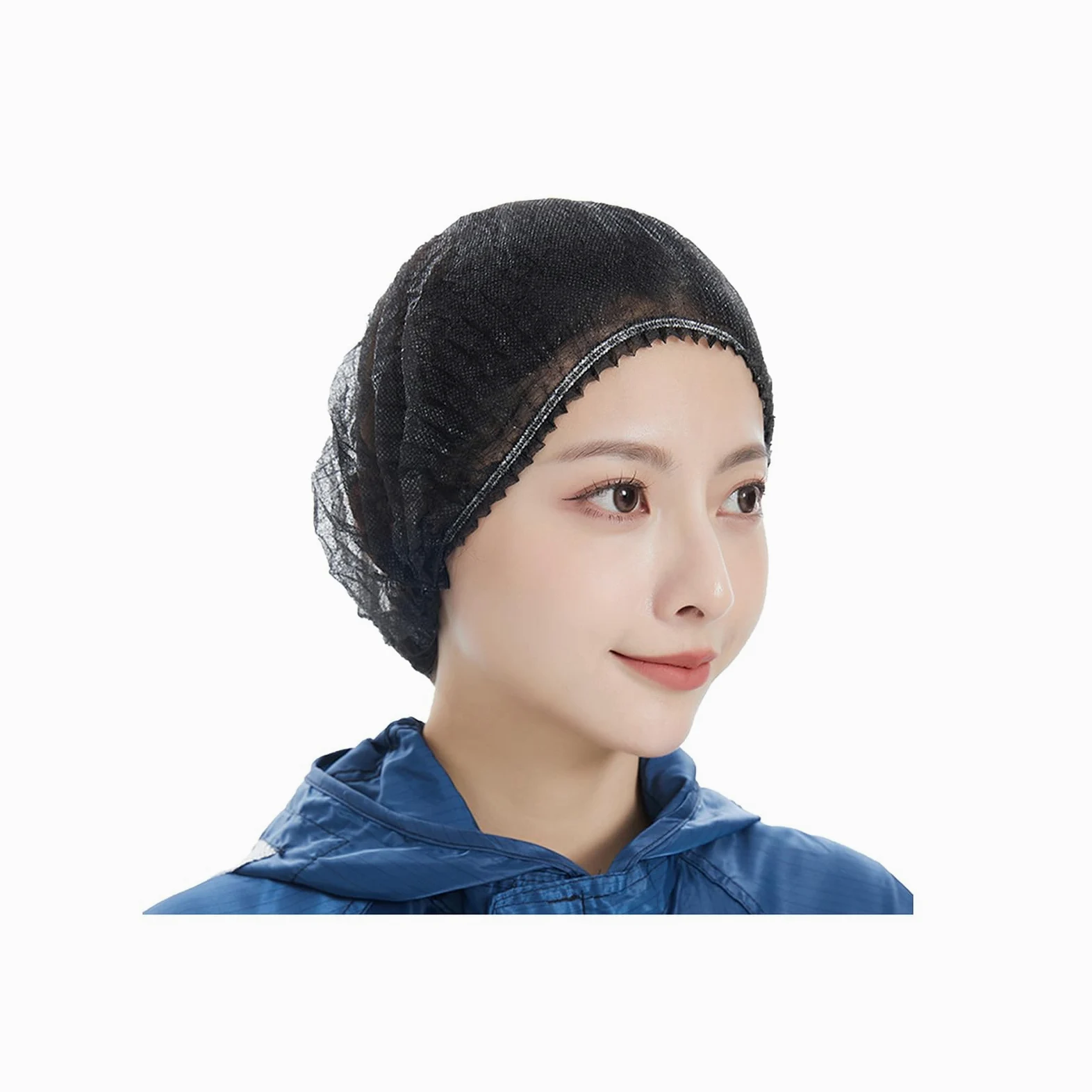 Gorro para el Cabello Desechable Cubierta para el Cabello Tela No Tejida Transpirable para Hombres Mujeres Cirujano Laboratorio Spa Servicio de Alimentos Cocina-2000pcs||19in
