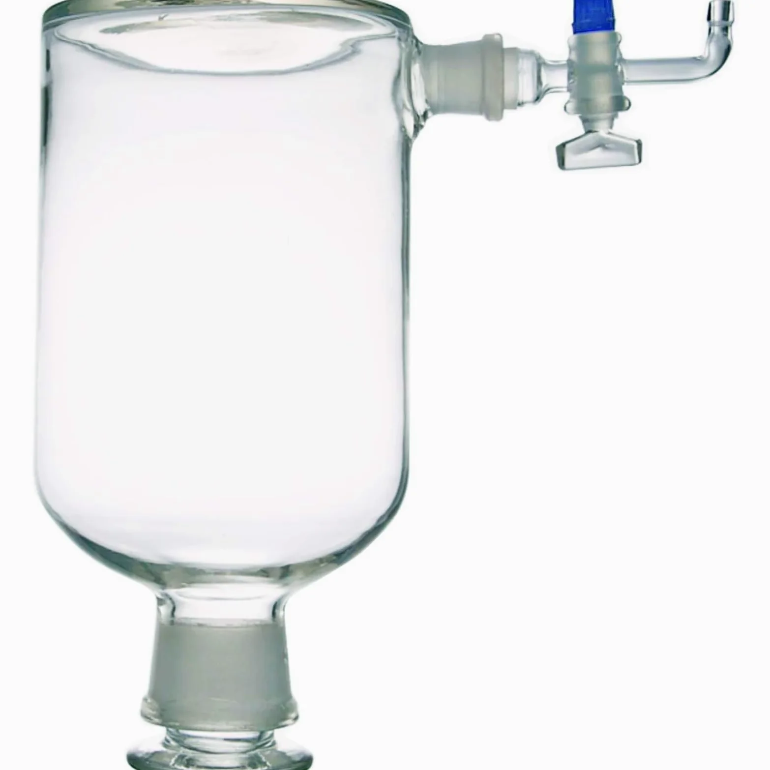 MAM-2500 Frasco aspirador de vidrio de borosilicato de 2500 ml con llave de paso de vidrio y tapón de tierra for uso en laboratorio