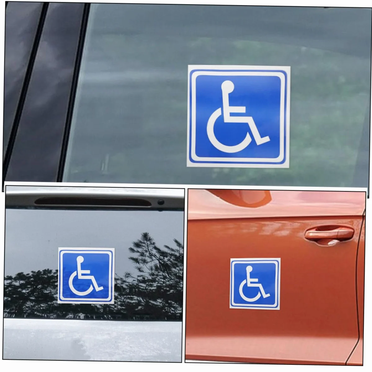 18 Hojas Señalización Discapacitados Coche Calcomanías Silla Ruedas Señal