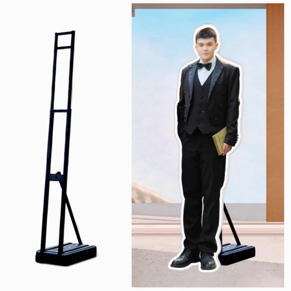 Soporte Para Carteles Con Altura Y Ángulo Ajustables, Con Base Mejorada Rellenable De Agua; Pedestal De Pie Para Señalización Publicitaria En Interiores Y Exteriores