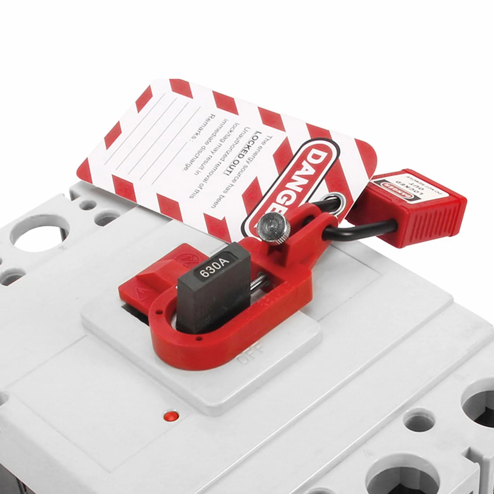 Generic Kit Loto de Bloqueo y Etiquetado, Cerrojos de Bloqueo de Grupo de Seguridad Completo, Abrazadera de Etiquetado en de Disyuntor con Función de Kit de Seguridad, Ideal para Aplicaciones