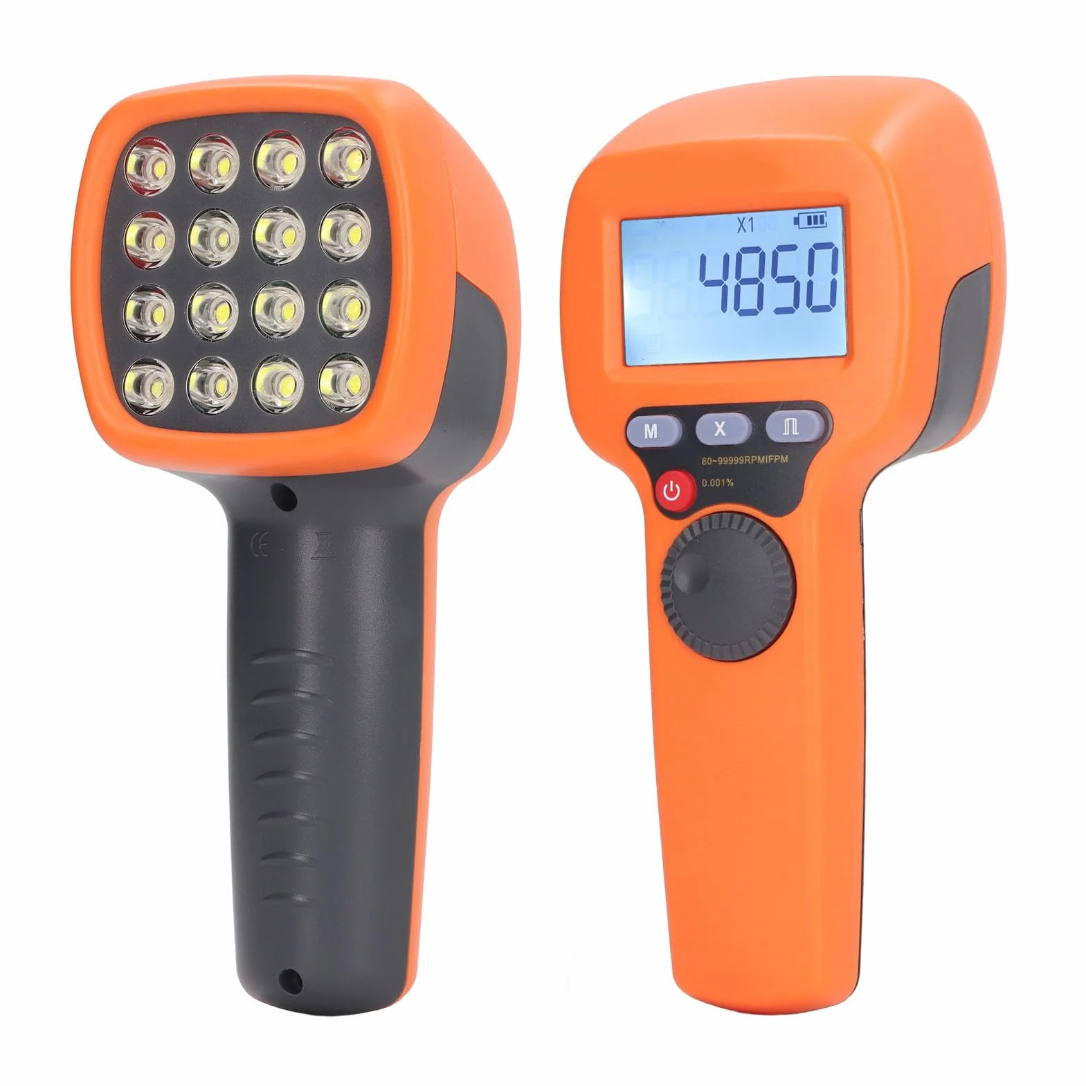 Tacómetro Estroboscópico con Flash LED, Estroboscópico Manual Digital, Impresión Sensible de Alta Precisión para Motores