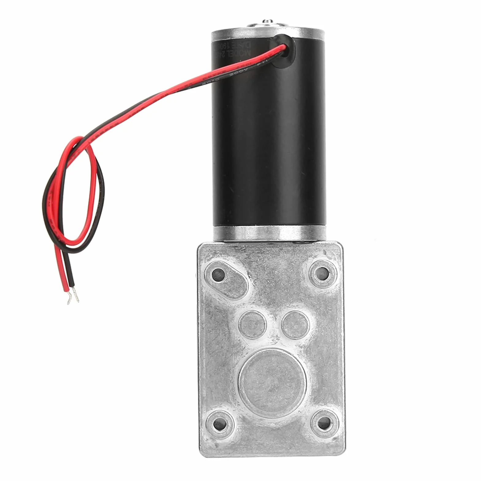 Motor de Reducción de Velocidad 12V CC, Engranaje Helicoidal Alto Par Eje 8mm 12 RPM