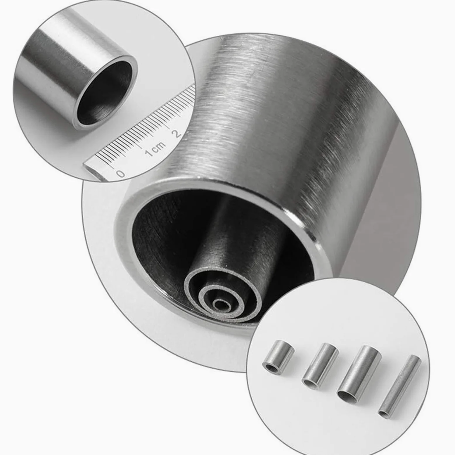 Tubo recto de metal sin costura 304, longitud de 500 mm(12x2mm)