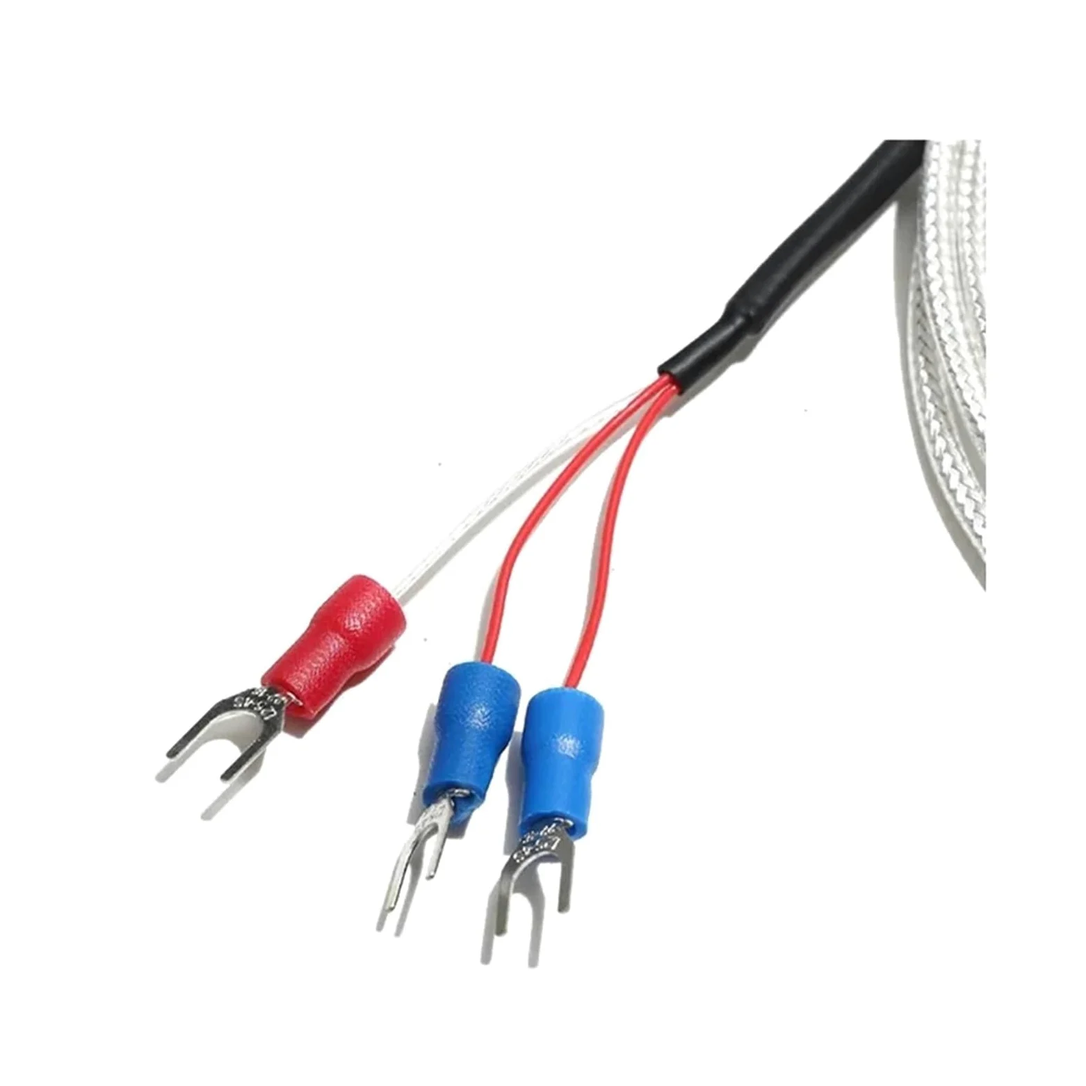 Termopar tipo K, Termistor de sonda medición temperatura PT100 termopar 4x30MM con conector 3 terminales Cable PTFE 1/2/3/4/5M(4m Cable Length,A Level 0.1mm)