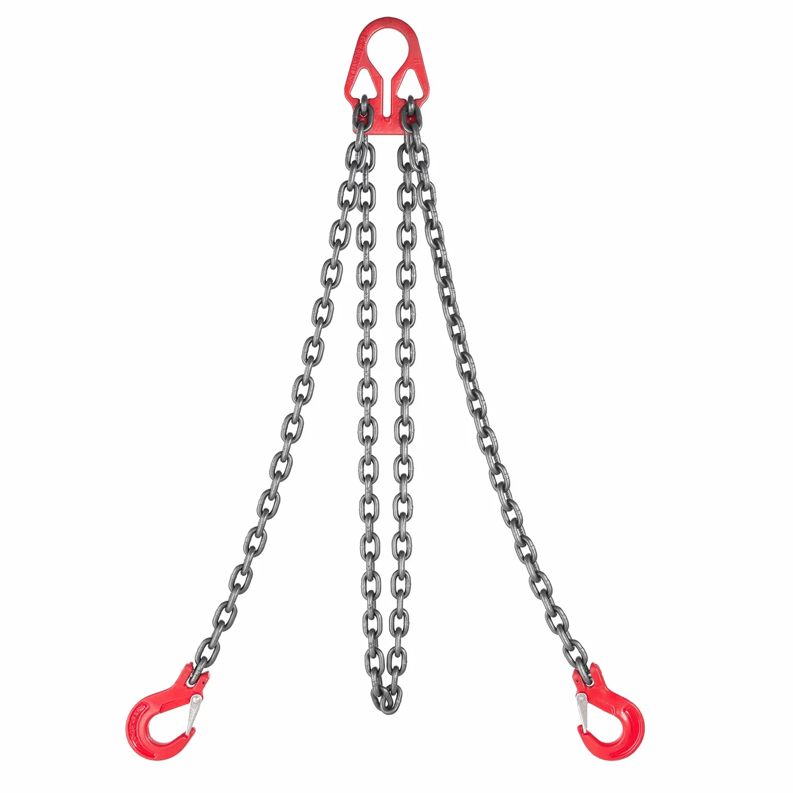 VEVOR Eslinga de Cadena 8 mm x 3 m, G80 Aleación de Acero, Carga 3,17 T, Ganchos