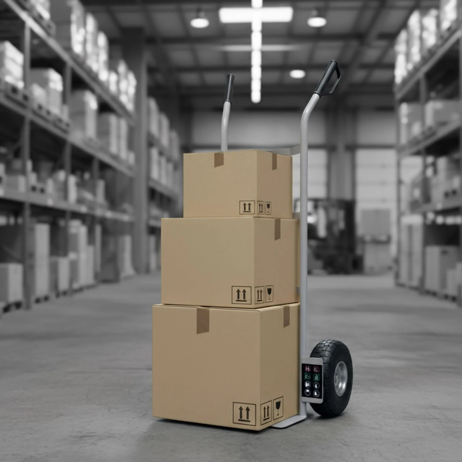 Werku Carro Portacargas 200 Kg Ruedas Neumáticas TÜV-GS