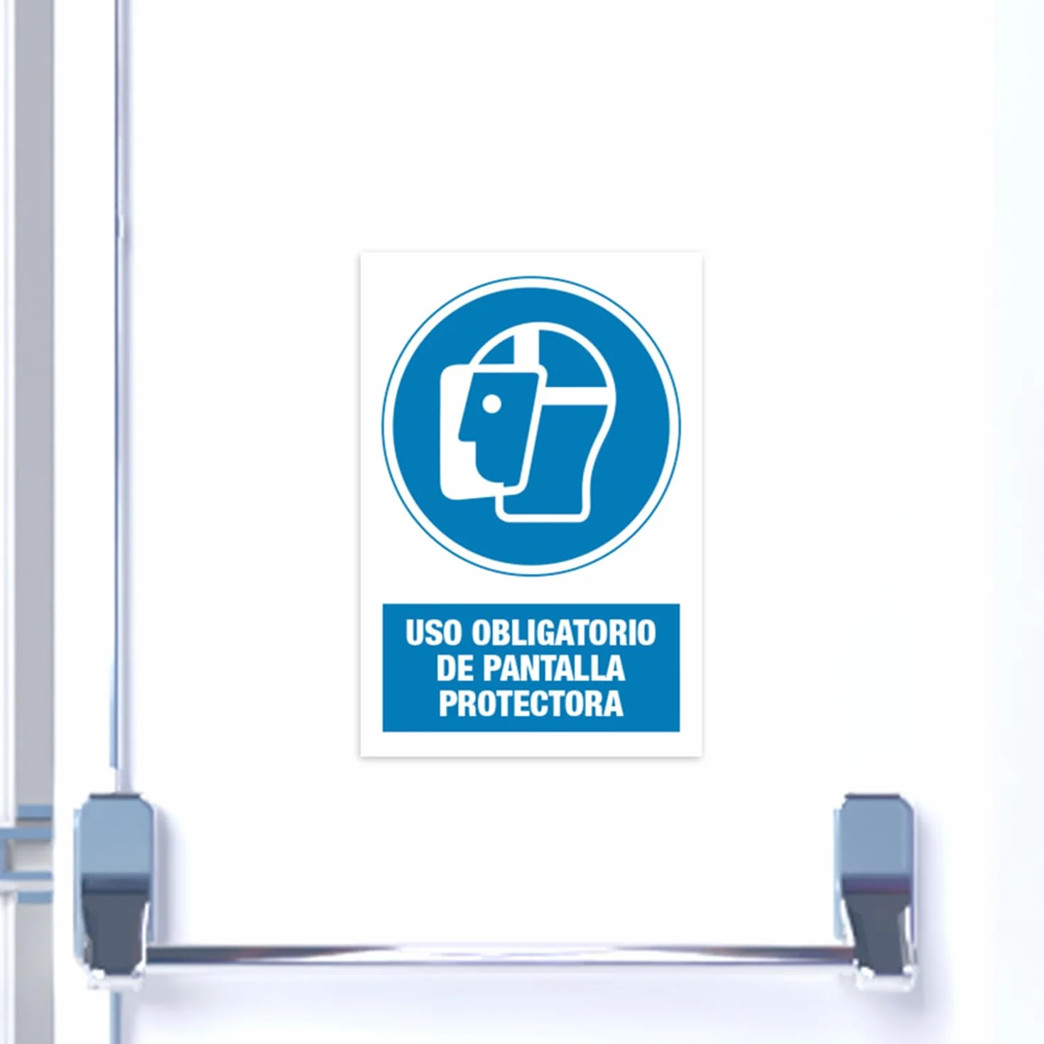 Señal magnética de obligación, paso obligatorio de carretillas