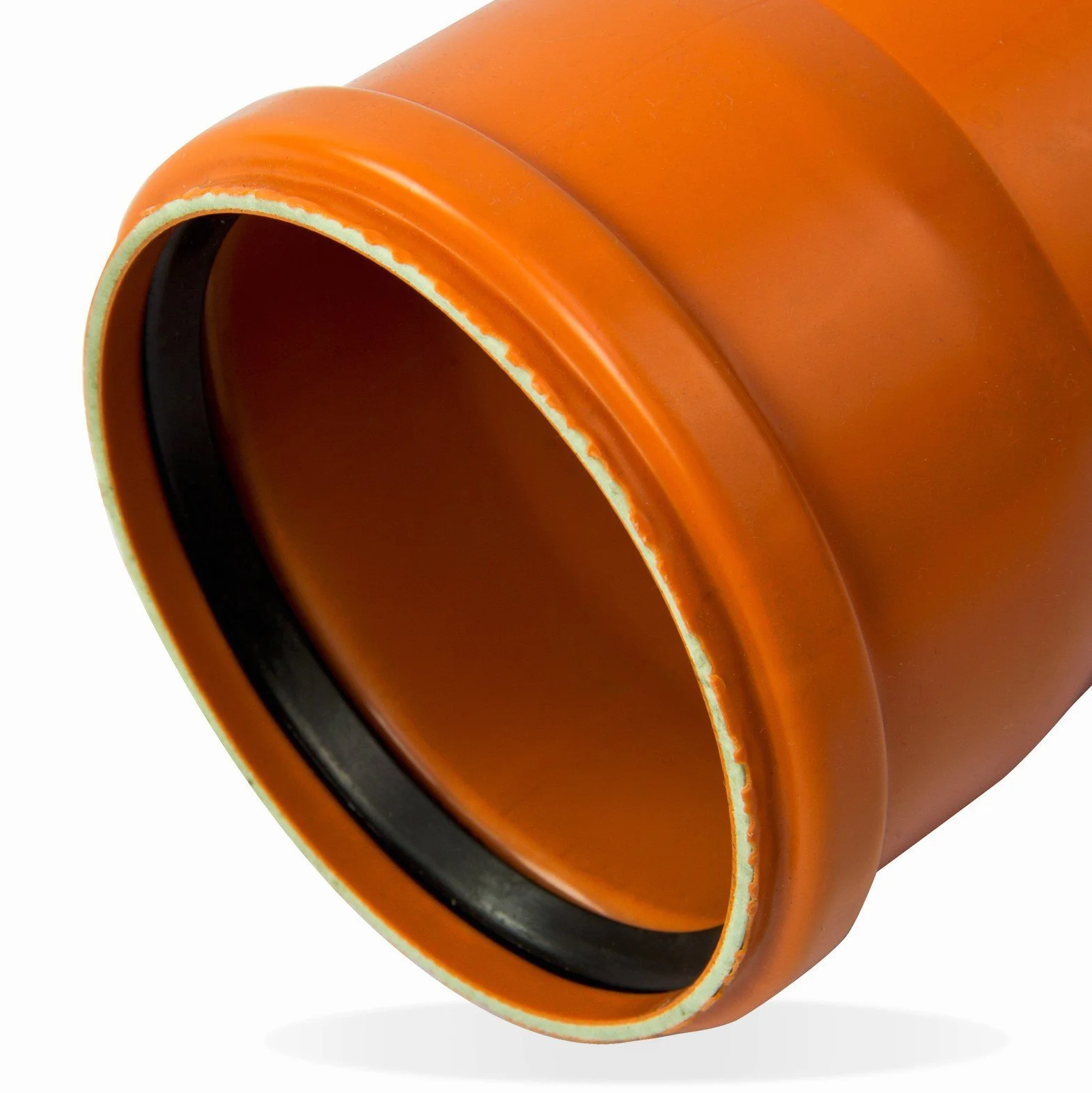 Ostendorf Tubo PVC SN 4 Coex DN/OD 125 x 1000 mm Marrón Anaranjado Alcantarillado