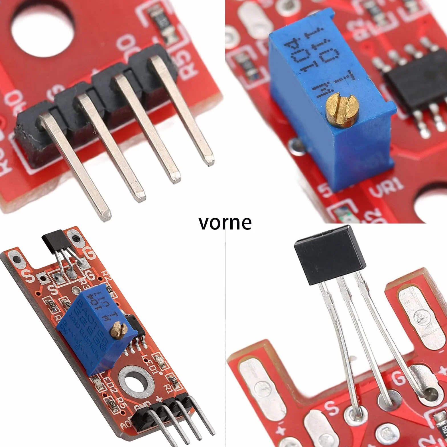 4 módulos de sensor magnético lineal KY-024 compatible para Arduino y Raspberry Pi (4)