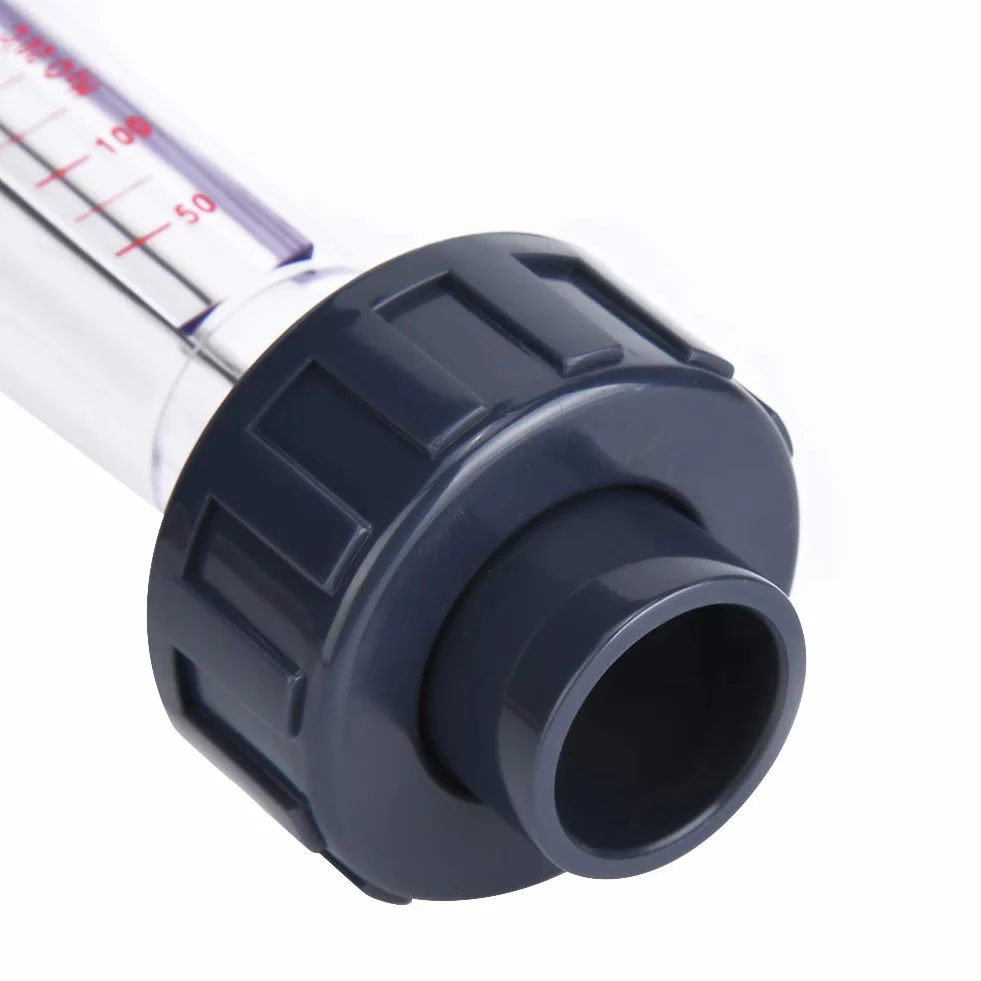 Medidor de Flujo de Líquido 40-400L/H Caudalimetro Agua Rotómetro Tubo Plástico LZS-20 (D)