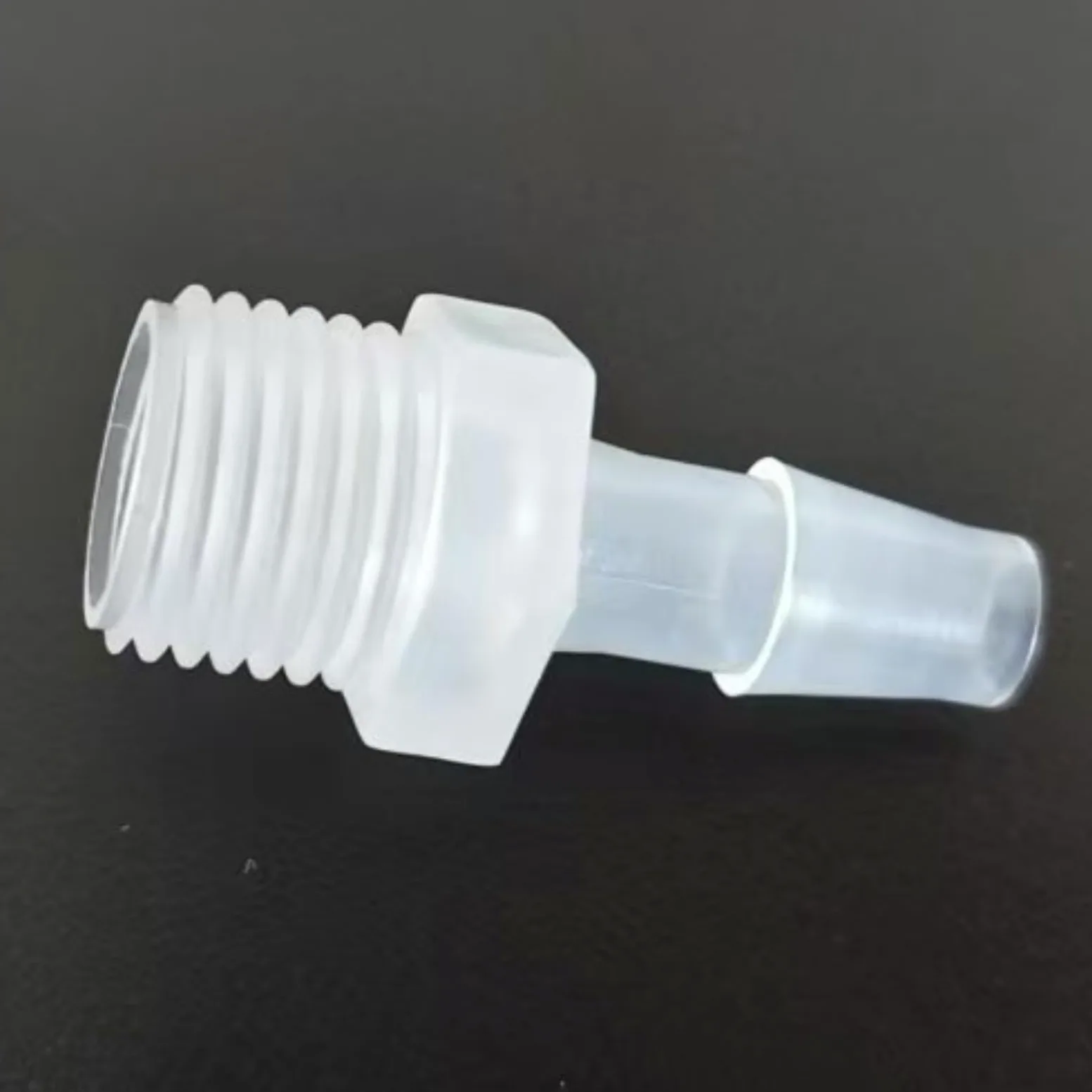 Adaptador de rosca macho 1/4G – Conector de manguera de plástico PP duradero for maquinaria de laboratorio y alimentos – Paquete de 50(1/4inch 6.4mm)