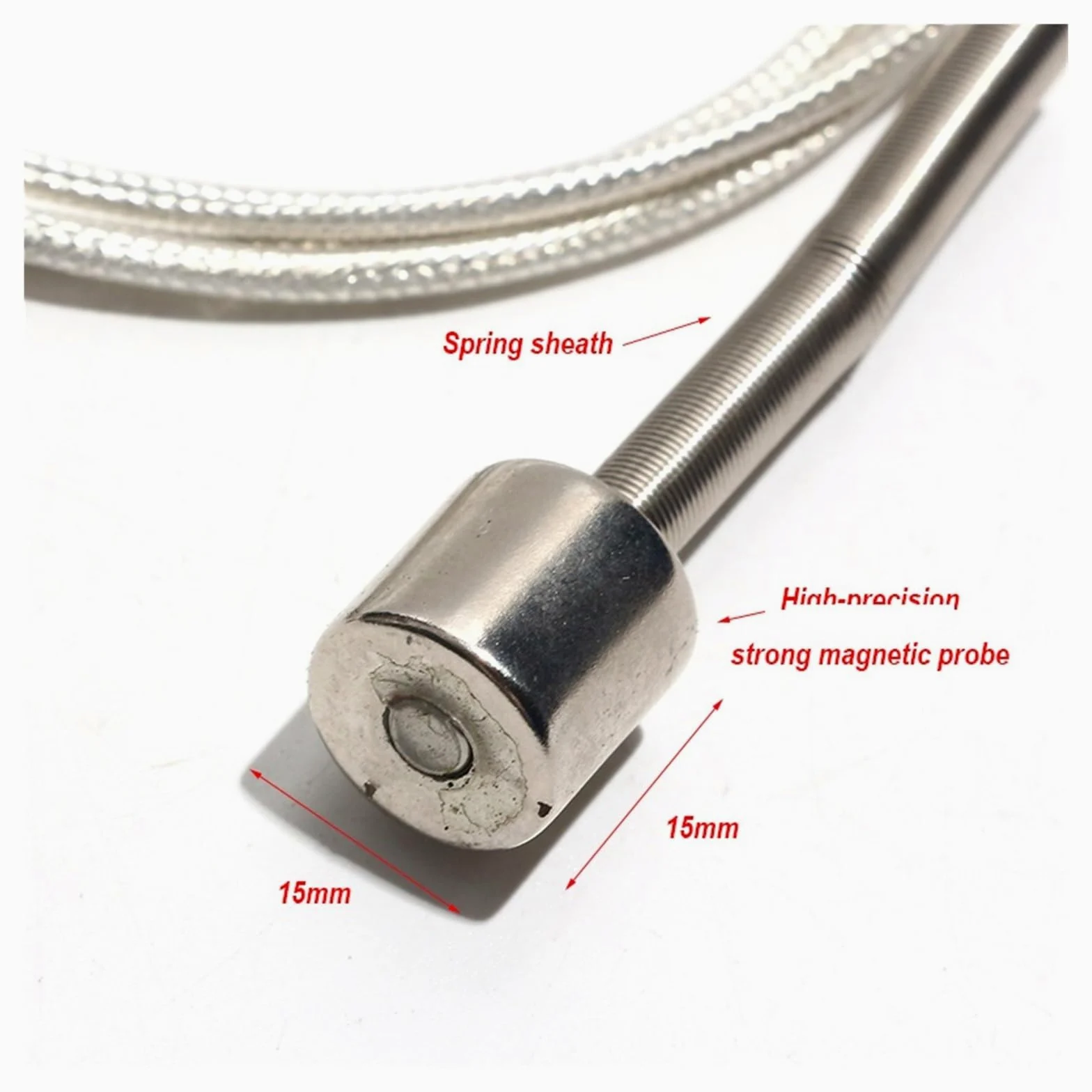Sensor de resistencia térmica industrial de adsorción magnética de alta resistencia PT100-60-80 ℃/-60-180 ℃/-60-350 ℃ 1M-5M(-60-180c,Cable length 5M)