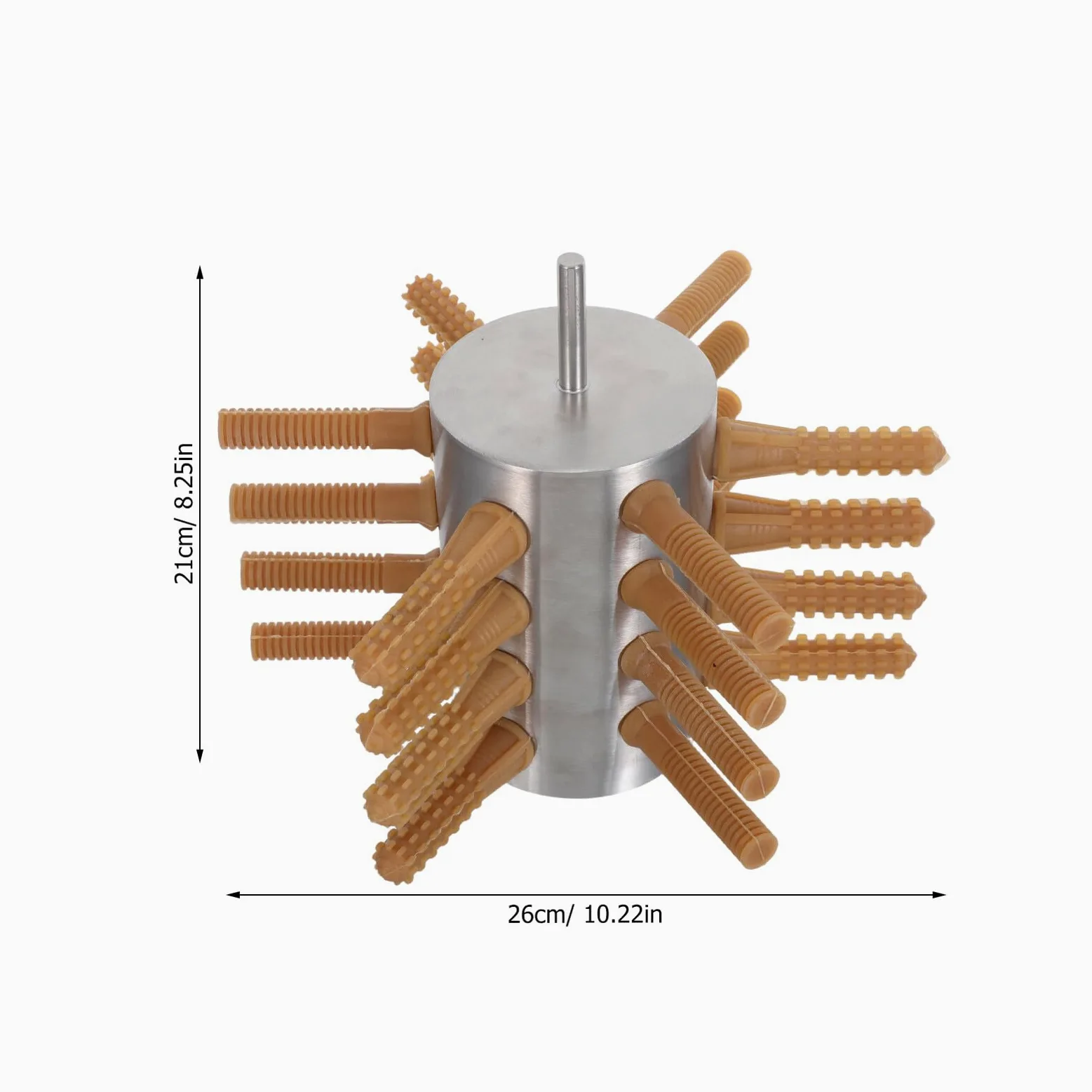 SUPVOX Desplumadora de Pollos de Acero Inoxidable para Cocina Pequeña, Portátil y Duradera 24 Dedos para Gallinas, Patos y Gansos