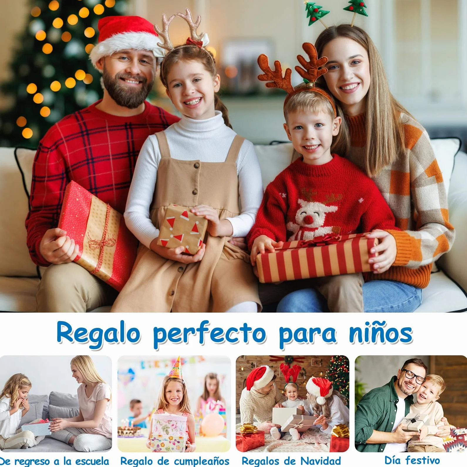 Patinetes para niños 3-8 años Plegable Aluminio Ligero 3 Niveles 28-31.6 Pulgadas Ruedas Poliuretano Suaves