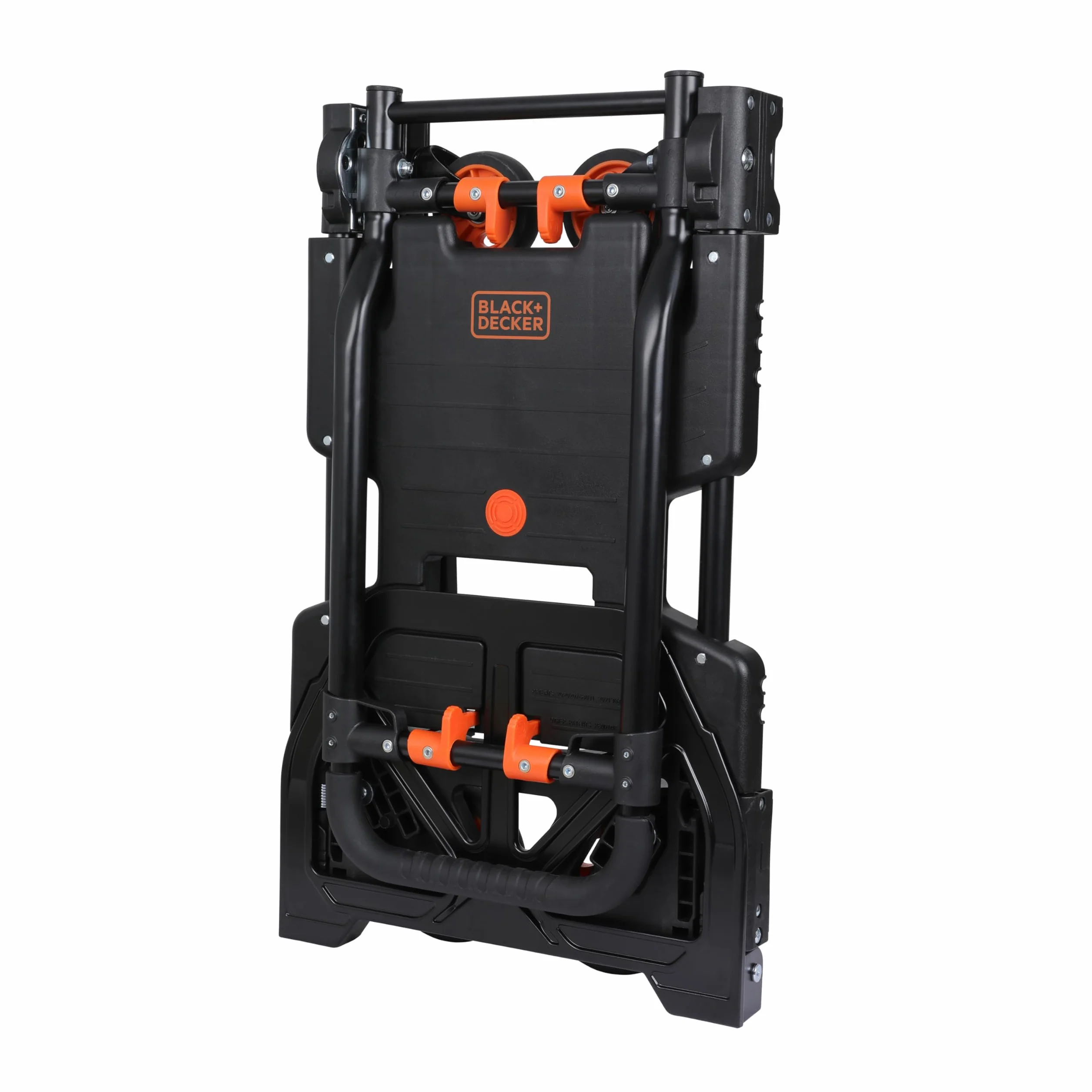 Black+Decker 2-en-1 Carro y Caretilla Plegable - Carretilla de Carga MAX. 55KG - Caretilla de Mano MAX. 120KG - Carro Plataforma con Ruedas Robustas - Plástico/Acero