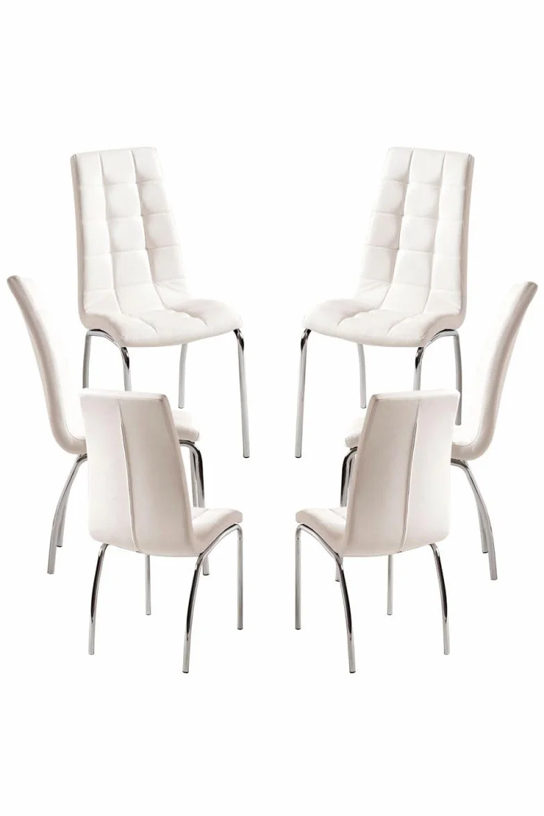 Regalos Miguel - Packs Sillas Comedor - Pack 6 Sillas Liam - Blanco