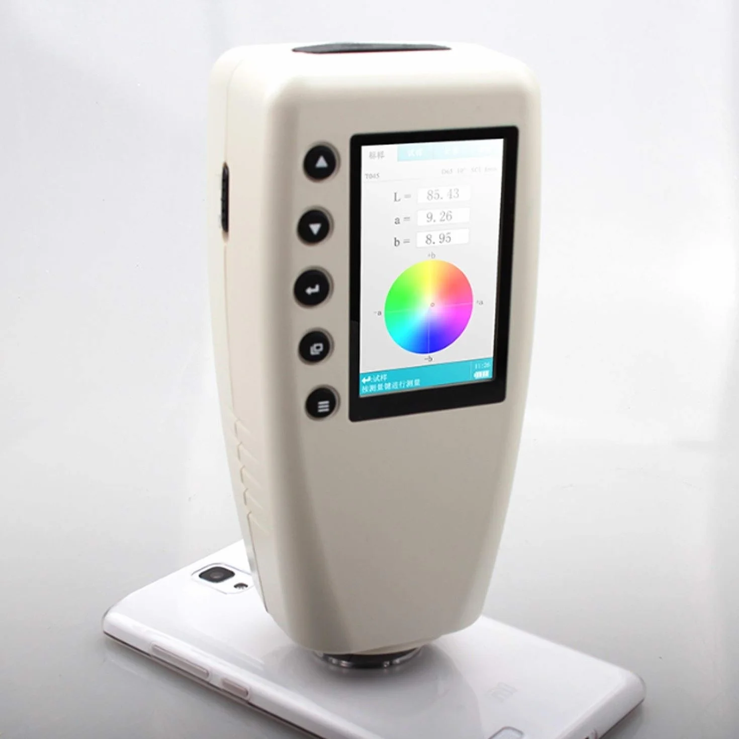 Colorímetro digital WR10 portátil medidor de diferencia de color CIELAB 8 mm D65