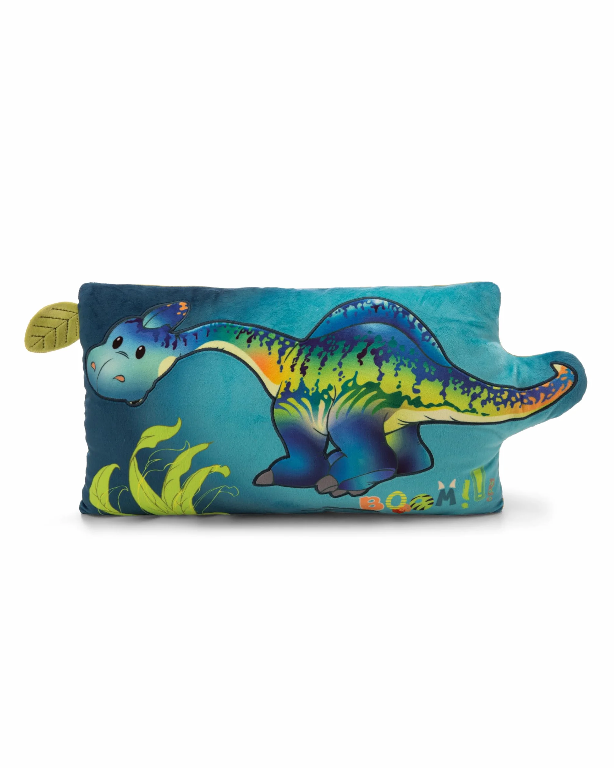 Cojín Dinosaurio Snackilus 43x25 cm Azul Suave Diseño Animal para Niños