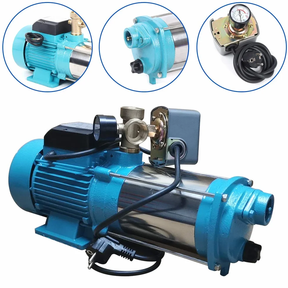 Bew Sserung - Bomba centrífuga (1300 W, 4000 L/H, 9,8 bar, caudal máximo: 4000 L/H, interruptor de presión)