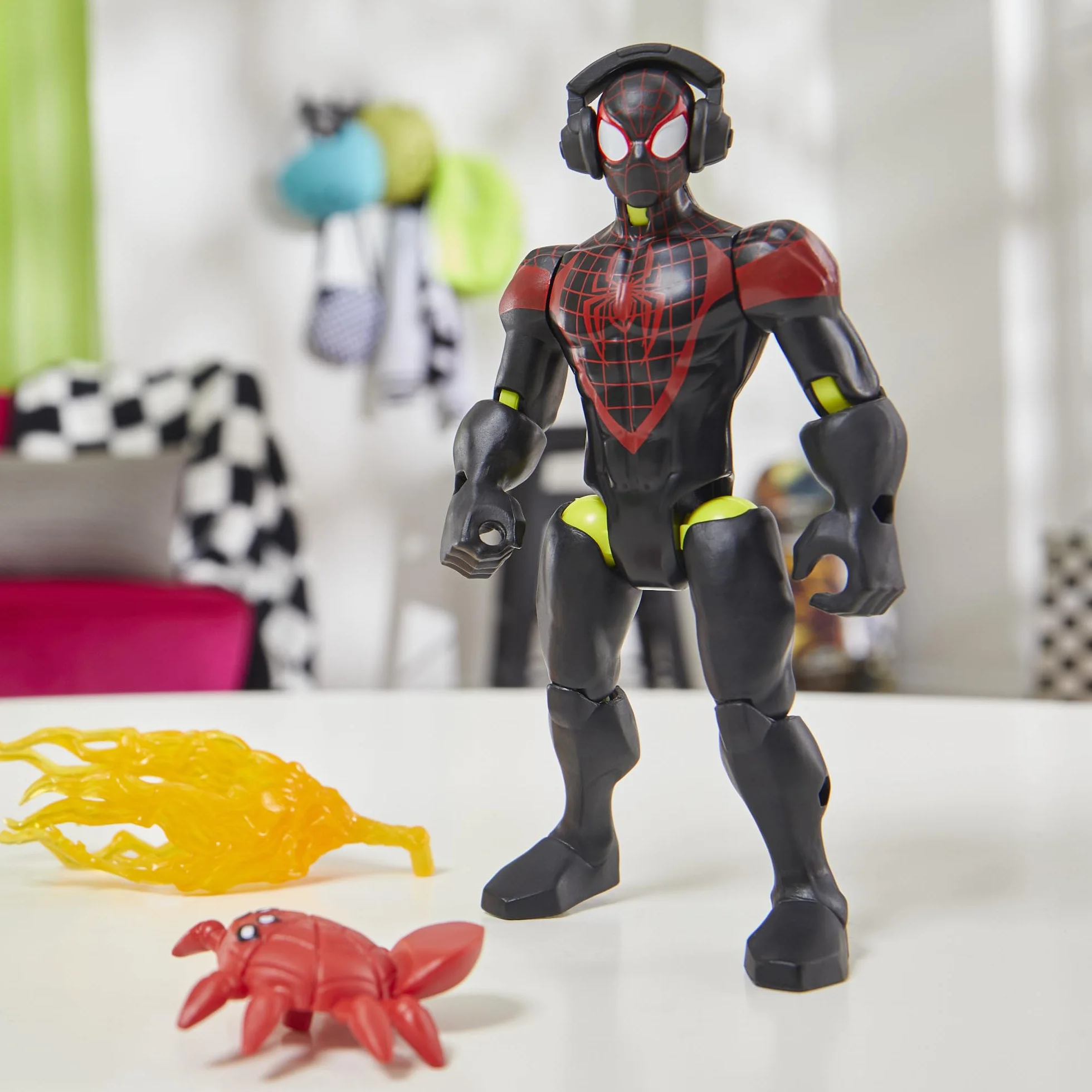 Marvel Miles Morales Spider-Man Figura Mix-and-Match y Accesorios