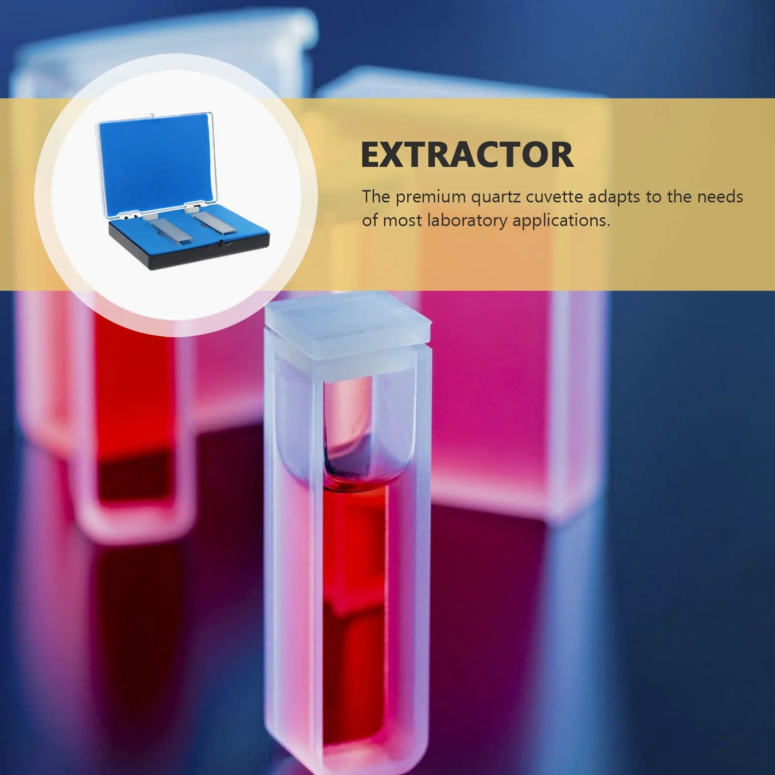 SOLUSTRE 8 Piezas Cubeta De Cuarzo Palet De Plastico Platos De Pesaje De Laboratorio Cubeta Sellable Baterías Cuadradas Cubeta Para Espectrofotómetro Cubetas Vidrio 100 Mm Producto Plástico