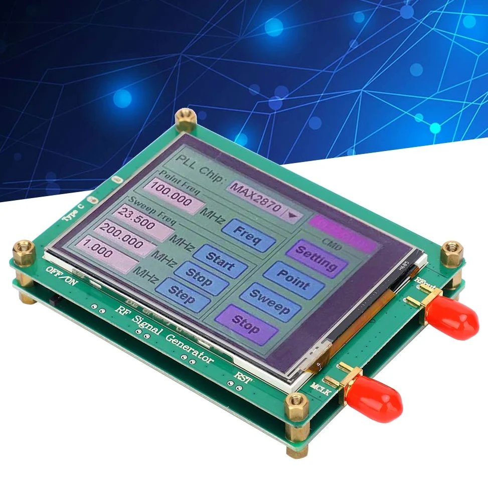 Generador de señal RF de alta estabilidad, señal RF MAX2870, pruebas de reflectometría en el dominio del tiempo y equipos Productos industriales para productos electrónicos