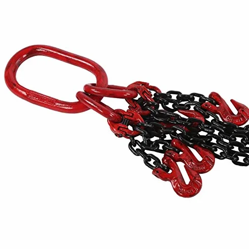 Cadena G80 6 mm x 2 m 4 hebras Acero aleado