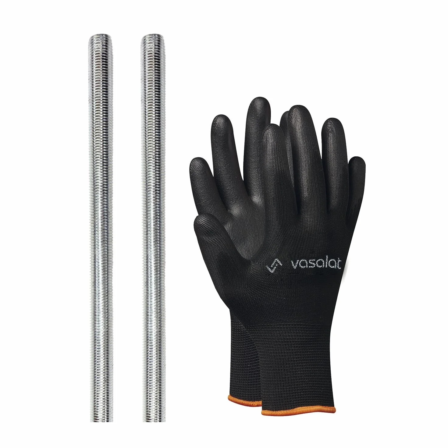 Varilla roscada M24 1000 mm galvanizada clase 8.8 DIN 976 2 unidades