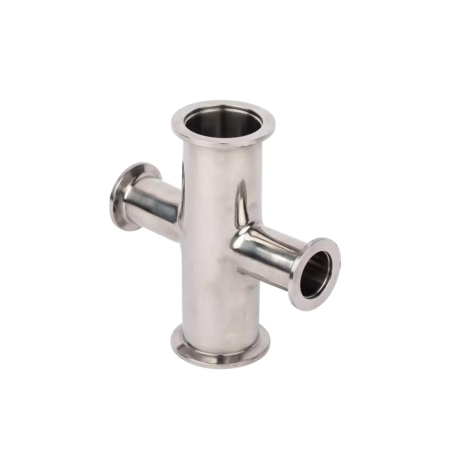 Conector Reductor de Cuatro Vías para Tubo de Vacío de Acero Inoxidable 304 Kf16/25/40/50, para Bomba de Vacío, Accesorios de Brida para Tubería de Vacío/Color/Kf50-Kf40