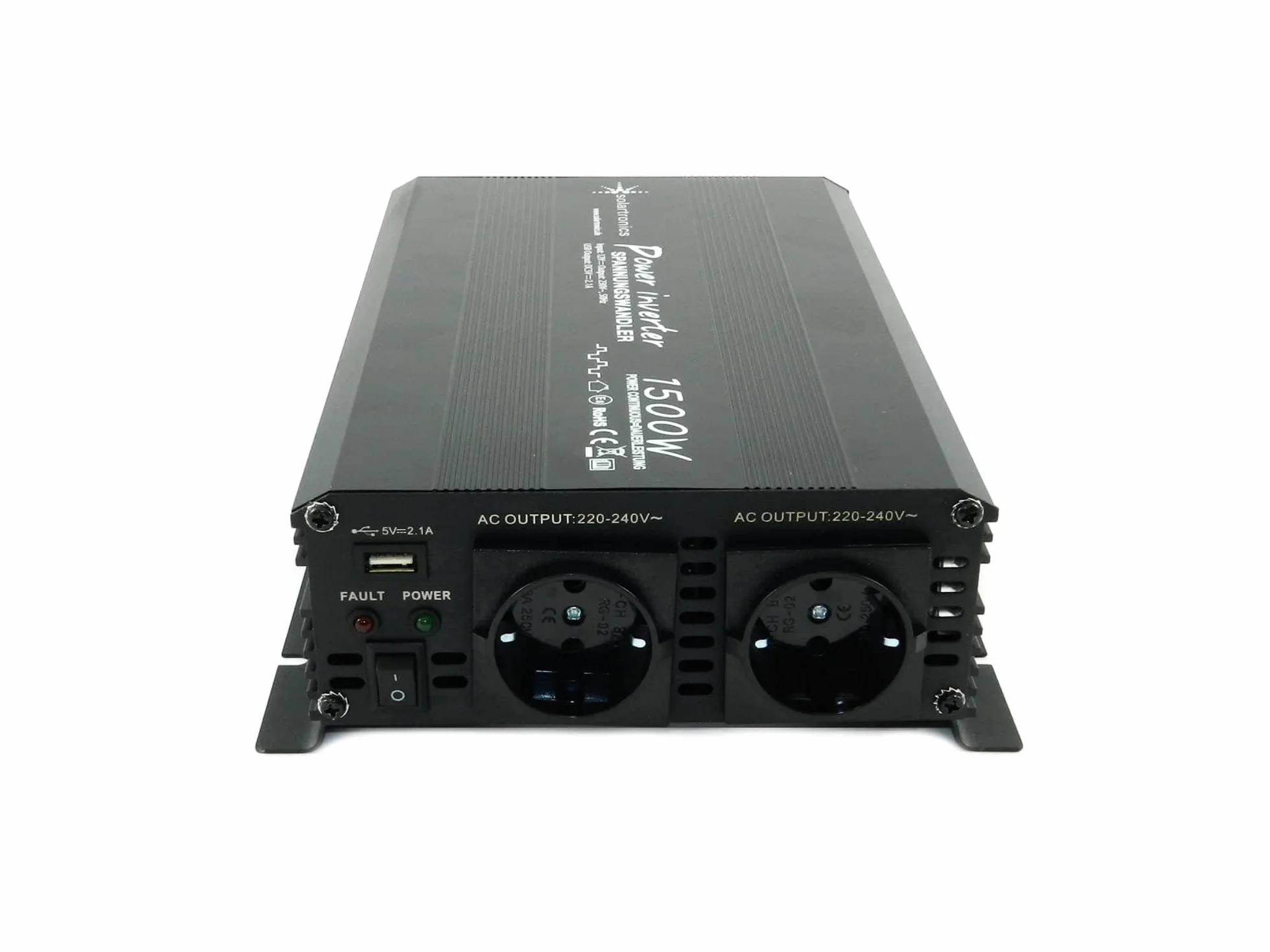 Convertidor de tensión 12 V 1500 3000 W 230 V - Inversor para la conexión móvil de electrodomésticos