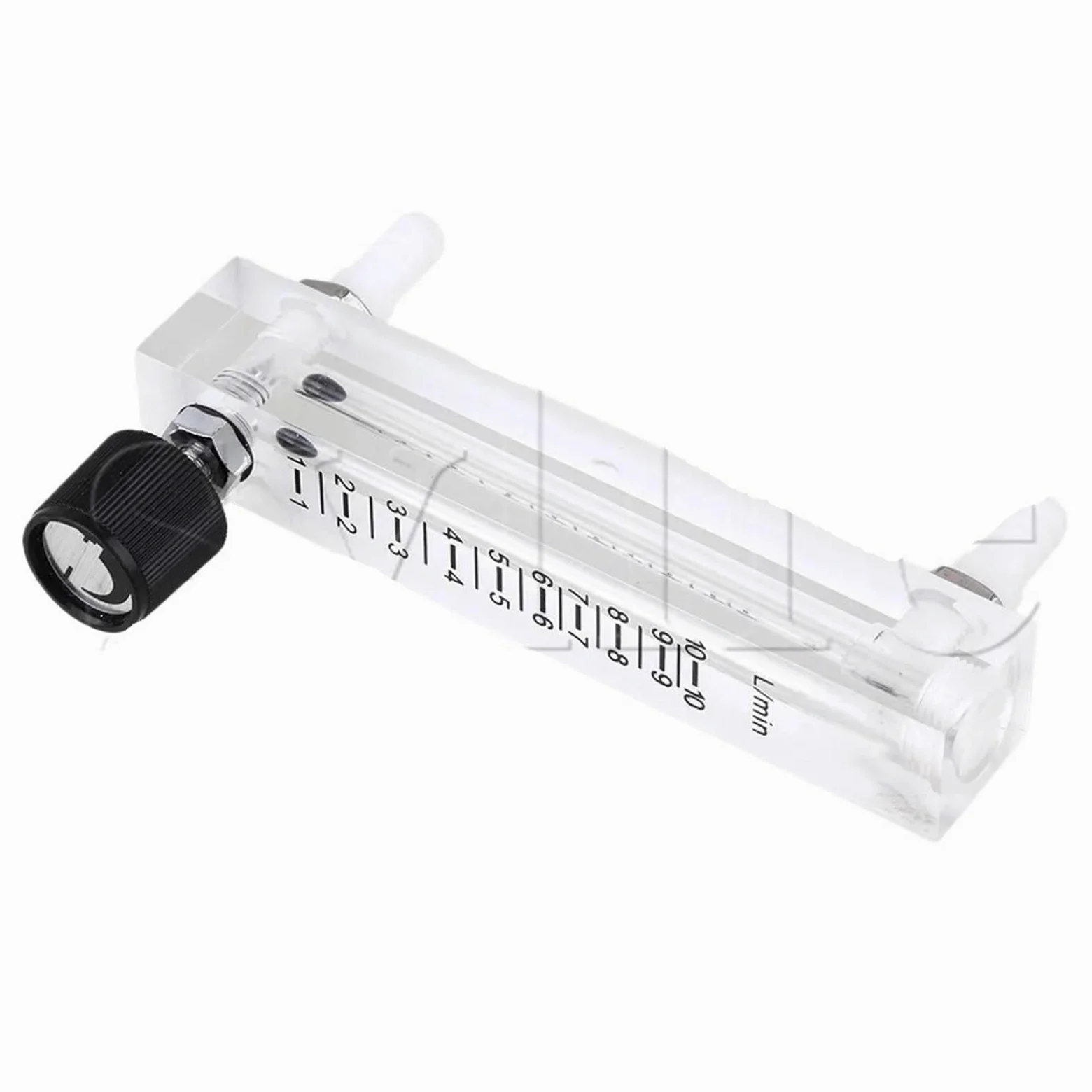 Medidor de Flujo de Aire Regulador de Gas， Medidor de Flujo de oxígeno LZQ-7 con válvula (120 x 76 x 20 mm), acrílico/Metal, for Uso Industrial.