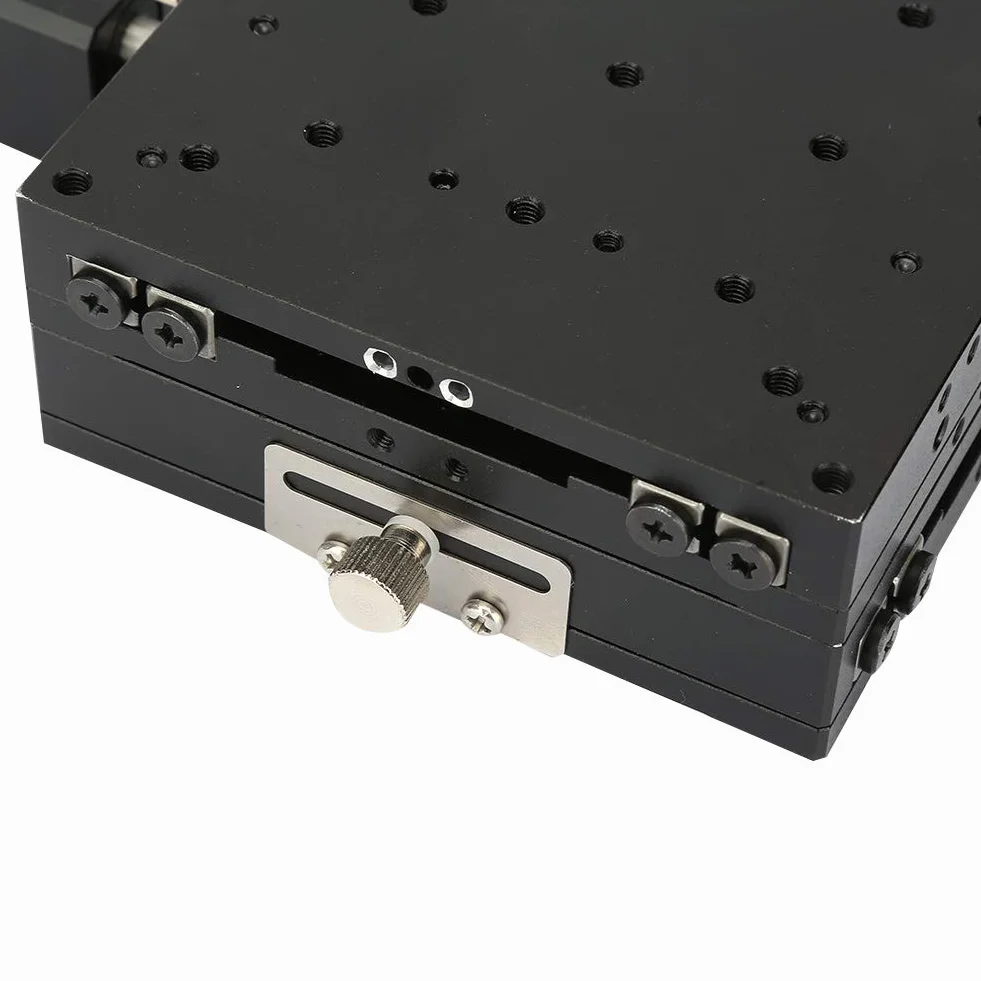 Mesa Xy, Actuador de Etapa Lineal Boxwizard Semy100-Ac Micrómetro Mesa Deslizante Manual Plataforma de Recorte Etapas de Rodillos Cruzados 100x100x40Mm Etapa Xy