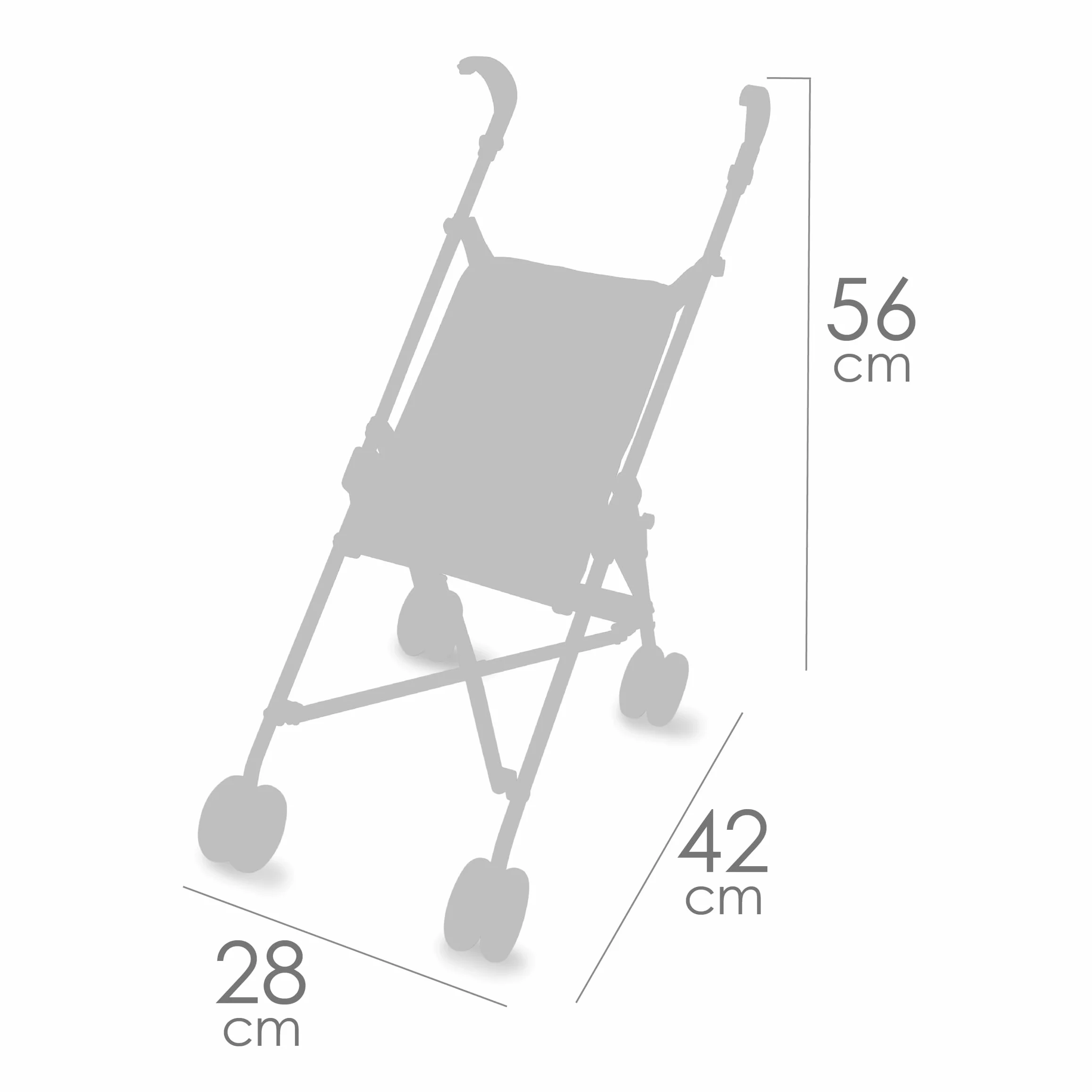 Silla de muñeca Plegable para muñecas de hasta 48 cm