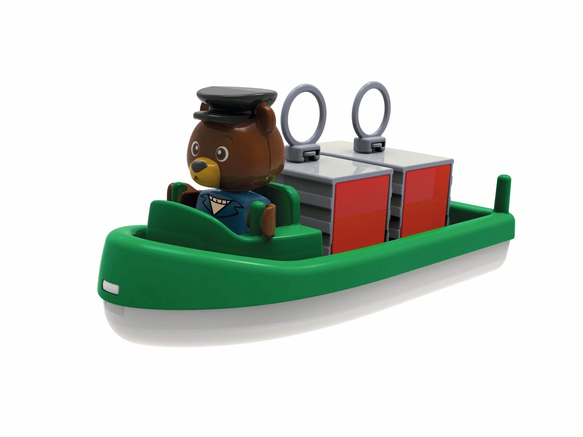 AquaPlay Contenedor y Barco de Transporte Accesorios para Vías de Agua 2 Barcos Multicolor
