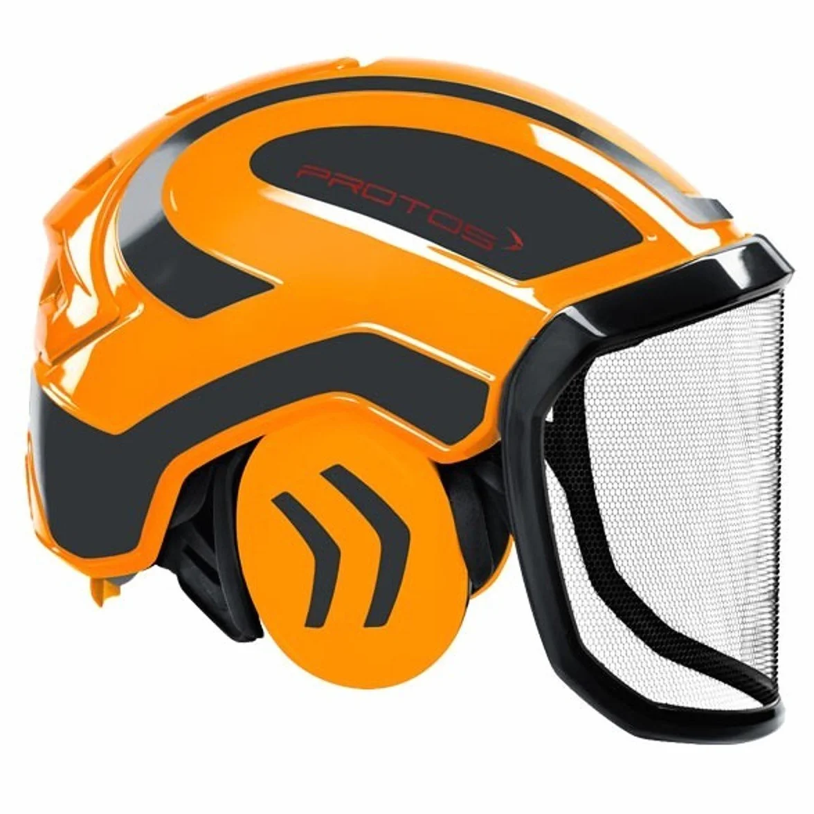 PROTOS® Casco de seguridad Integral Forest protección auditiva, color: negro, equipamiento: visera fina
