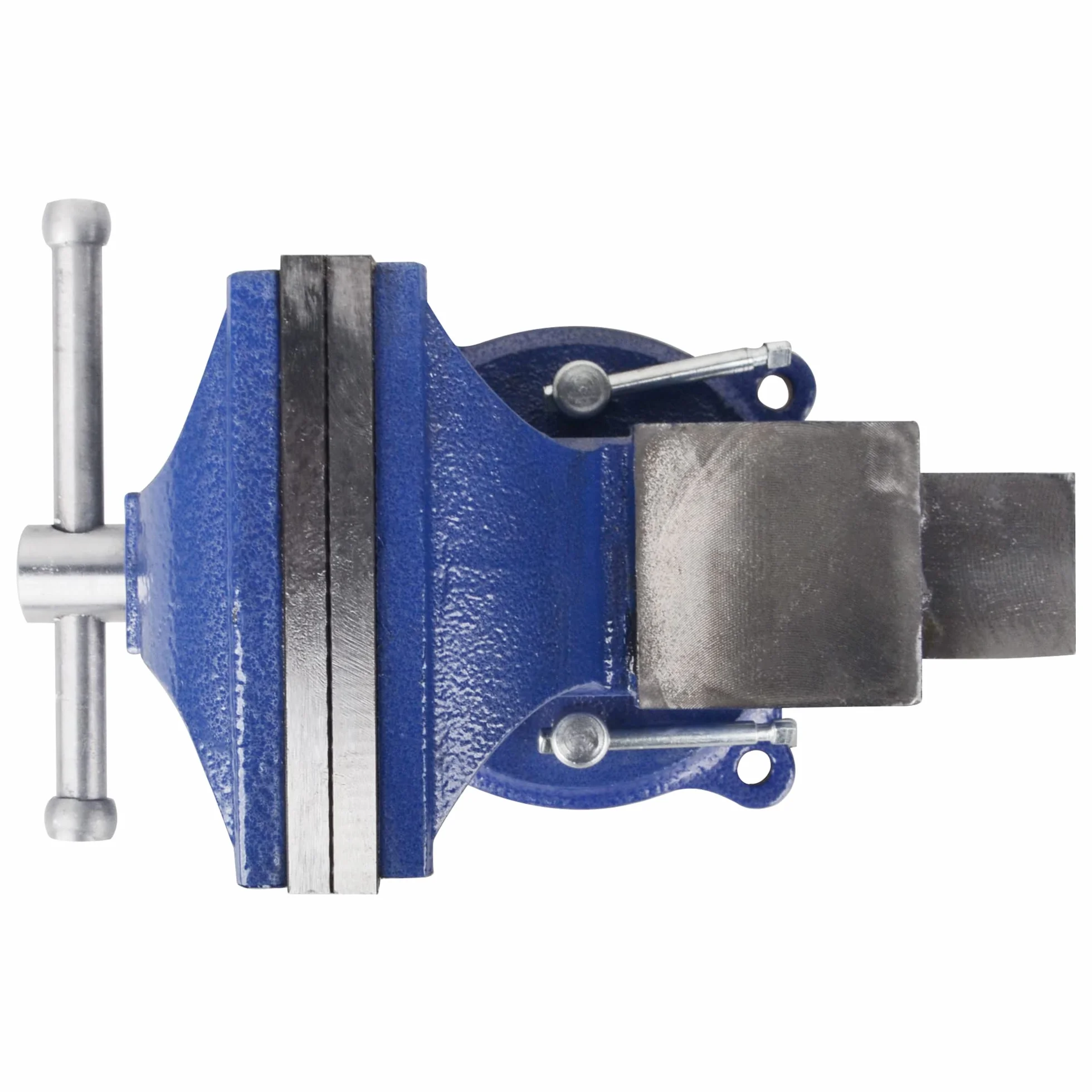 DAYUAN Tornillo de banco de acero 10,2 cm 360° con base yunque Abrazadera de mesa giratoria
