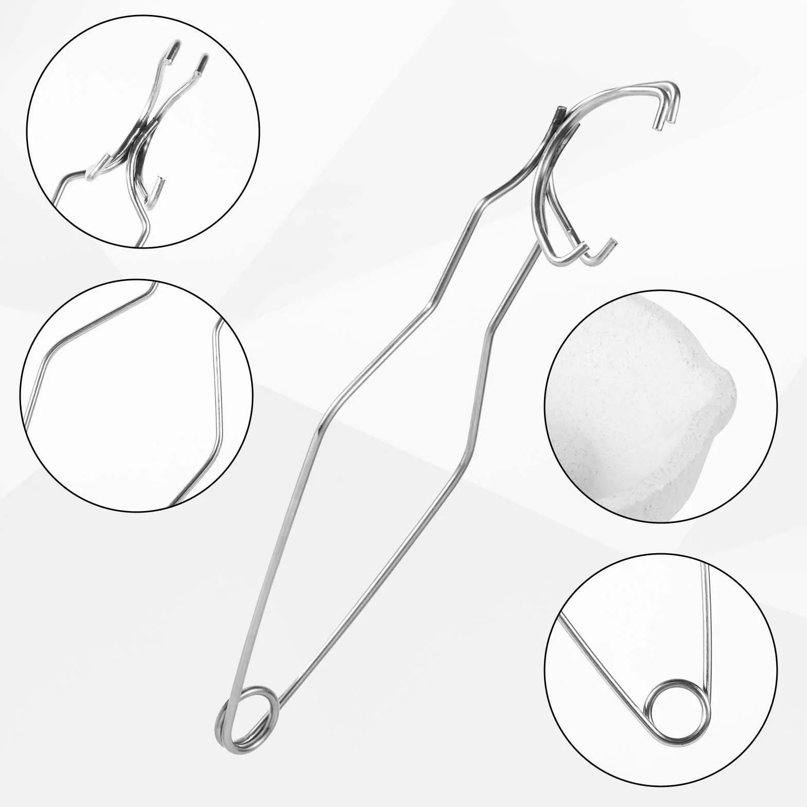 Kit de 6 Piezas de Crisol con Crisoles de Cuarzo Pequeños y Pinzas para Derretir Metal Oro Plata Cobre