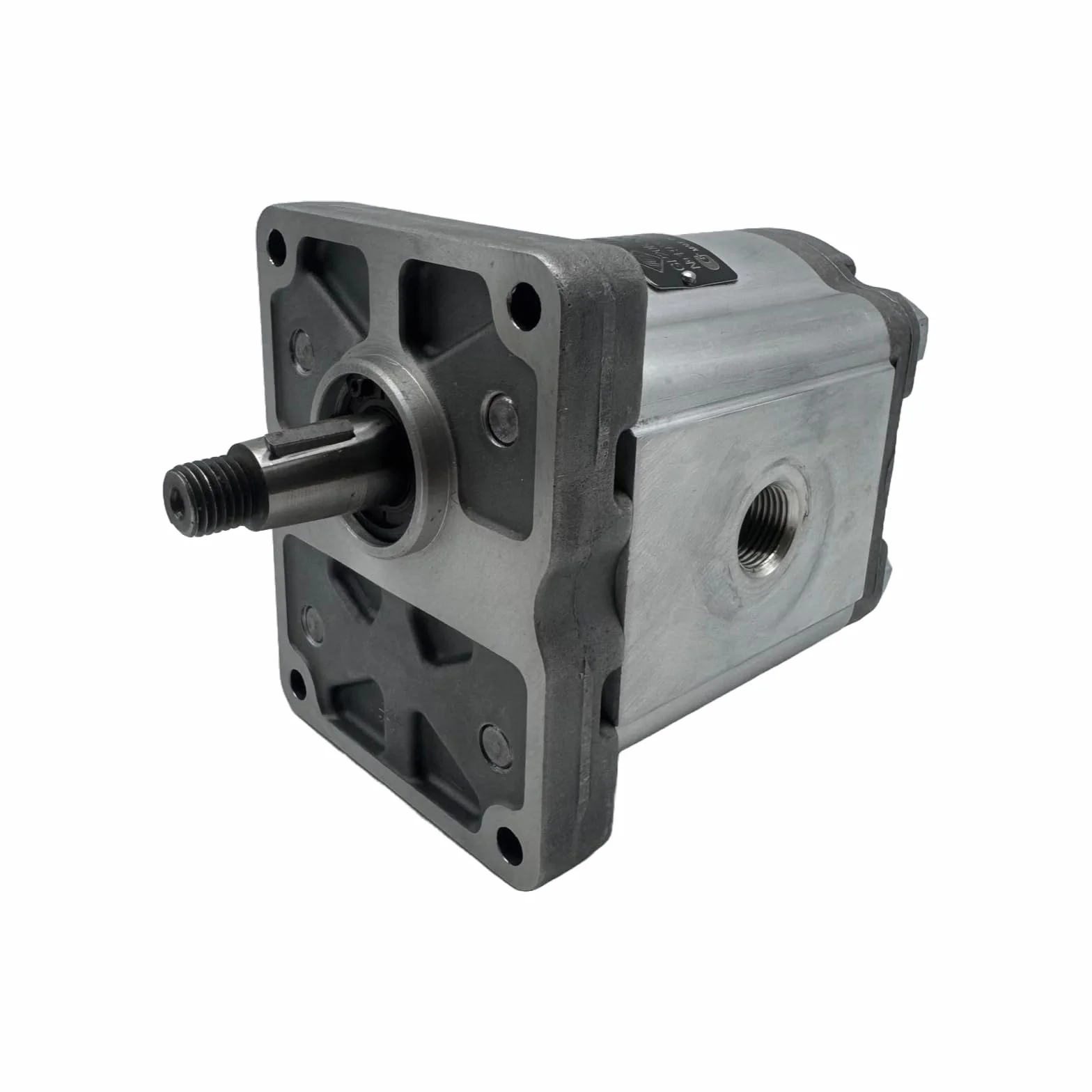 Bomba Hidráulica 30 L/min (20cc/rev), 250 bar, Eje Cónico 1:8, Puertos Brida de montaje europeo, Montaje Europeo marca Hydrosila. Bomba para Tractor, Bomba para Prensa Hidráulica y Grupo Hidráulico