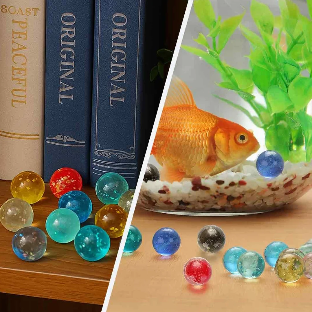 Canicas de Cristal Coloridas con Ojos de Gato 16 mm Brillan en la Oscuridad 30 Piezas