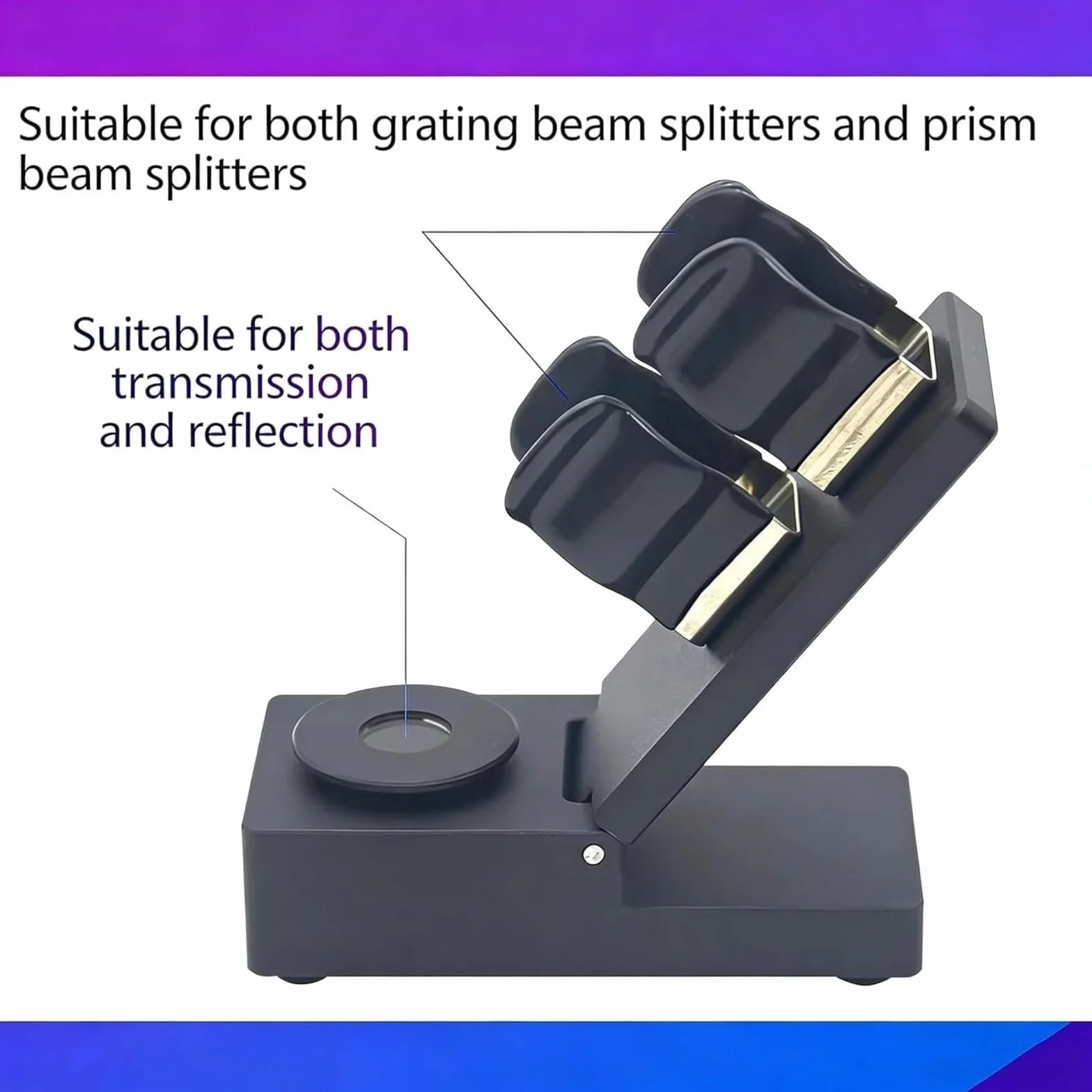 Soporte para Espectroscopio, Soporte de Difracción, Ángulo Ajustable 0-90°, para Joyeros Gemólogos
